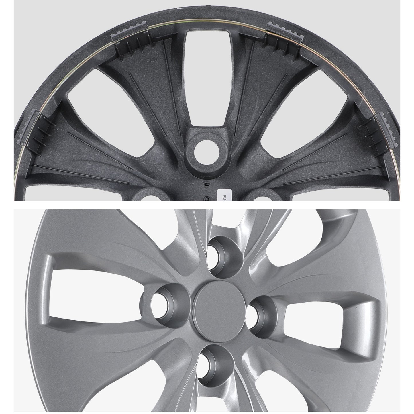 14 Inch Wheel Hubcaps for 2012-2017 Hyundai Accent Hatchback/Sedan - Lacquer