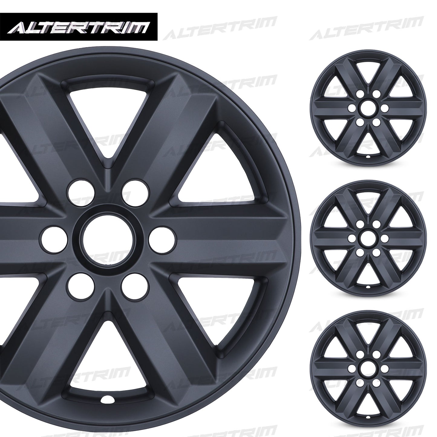 17 Inch Wheel Skins for 2021-2025 Ford F-150 - Matte Black