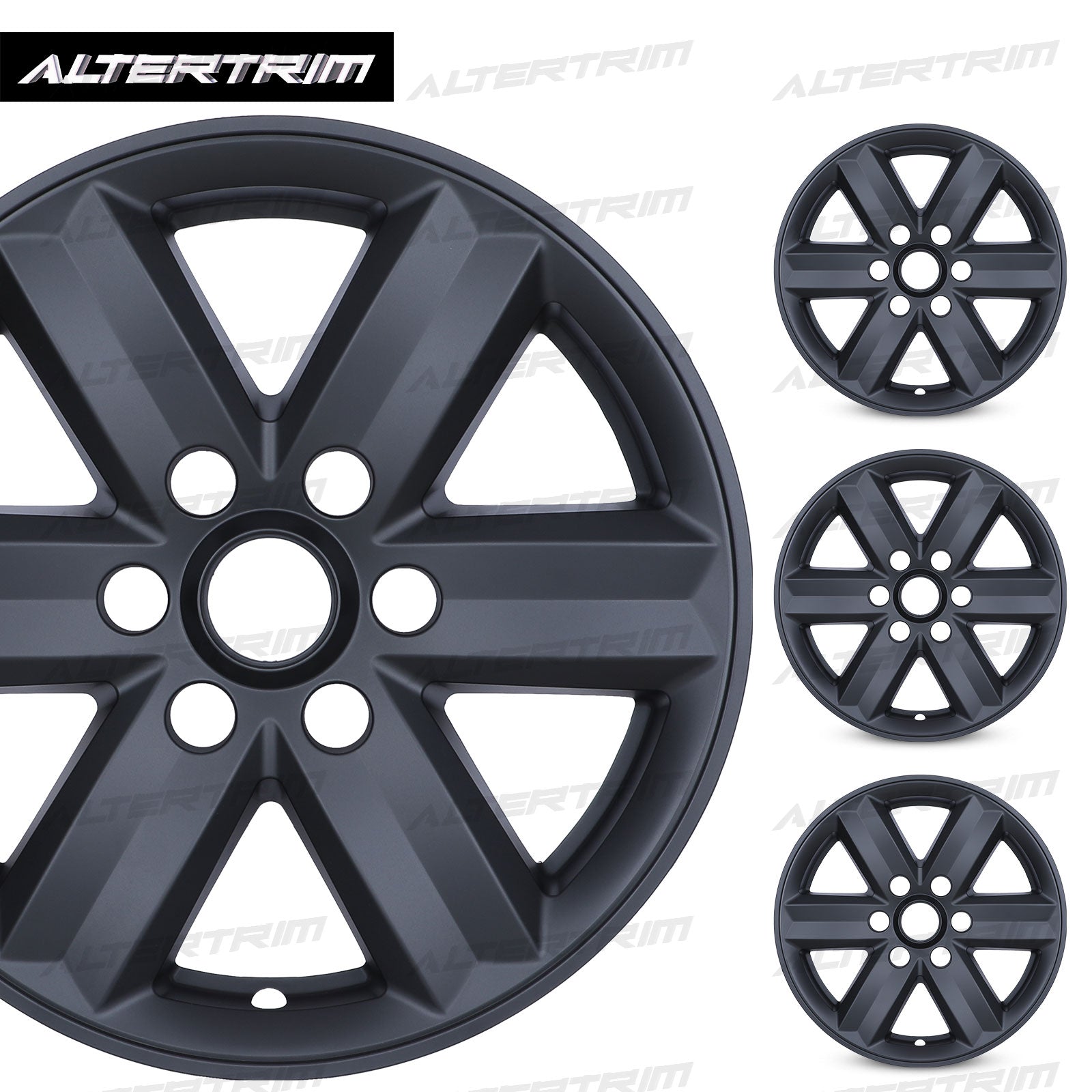 17 Inch Wheel Skins for 2021-2025 Ford F-150 - Matte Black