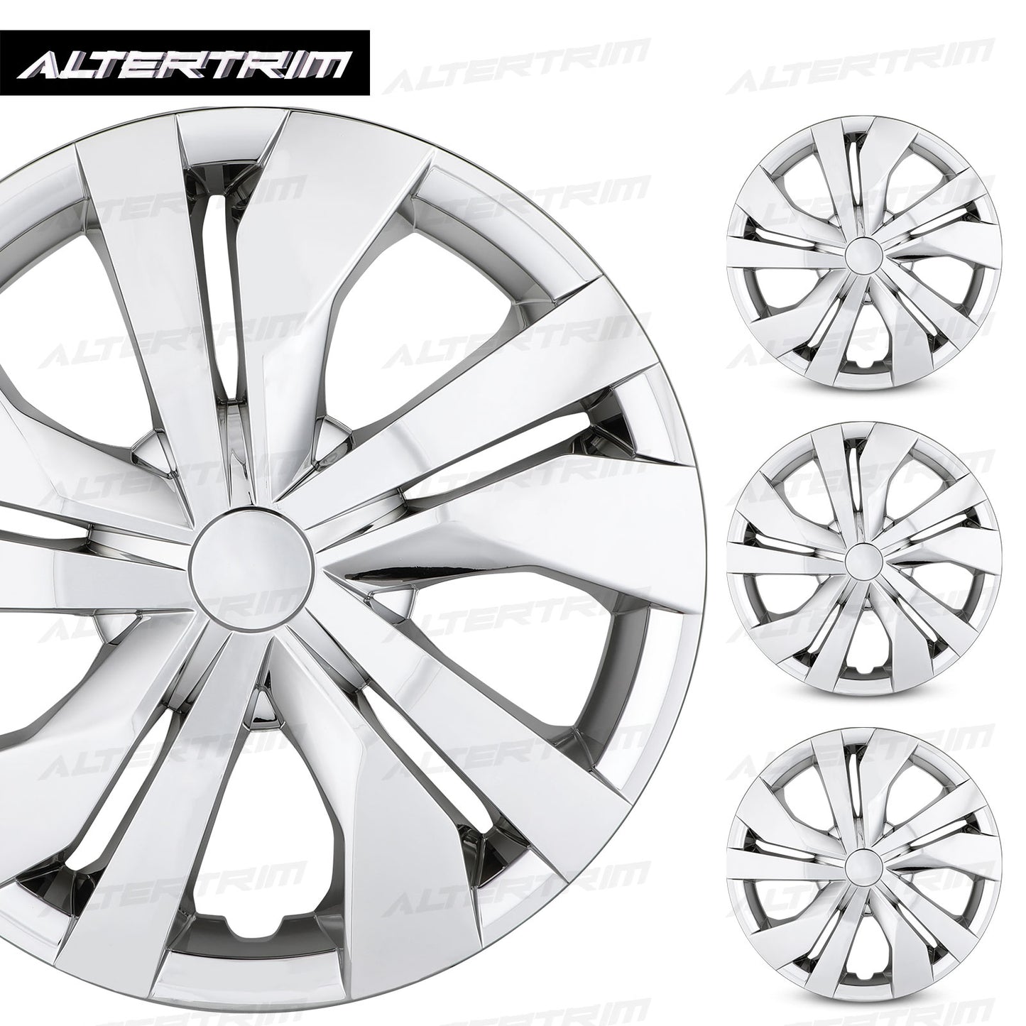 15 Inch Wheel Hubcaps for 2007-2026 Nissan Versa - Chrome