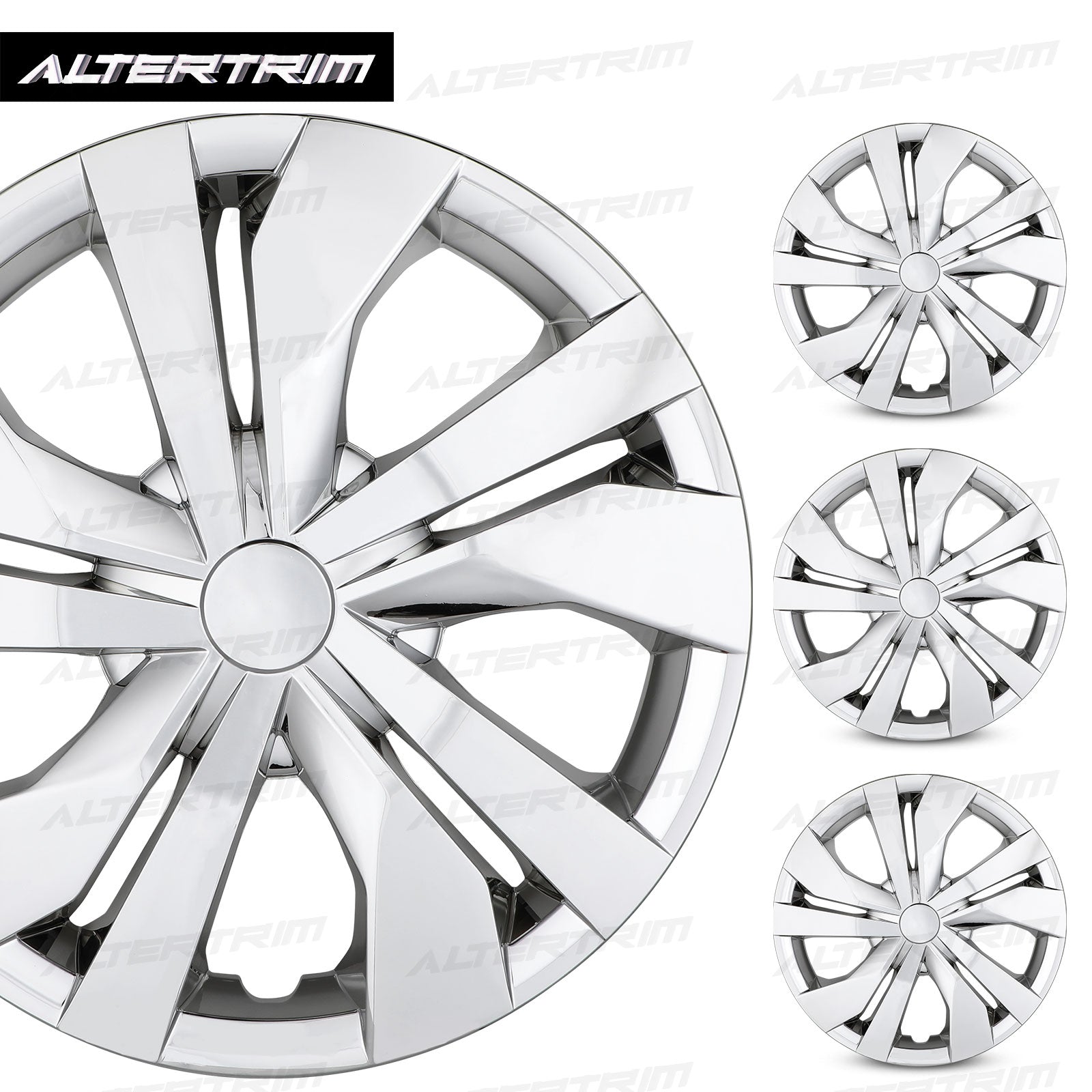 15 Inch Wheel Hubcaps for 2007-2026 Nissan Versa - Chrome
