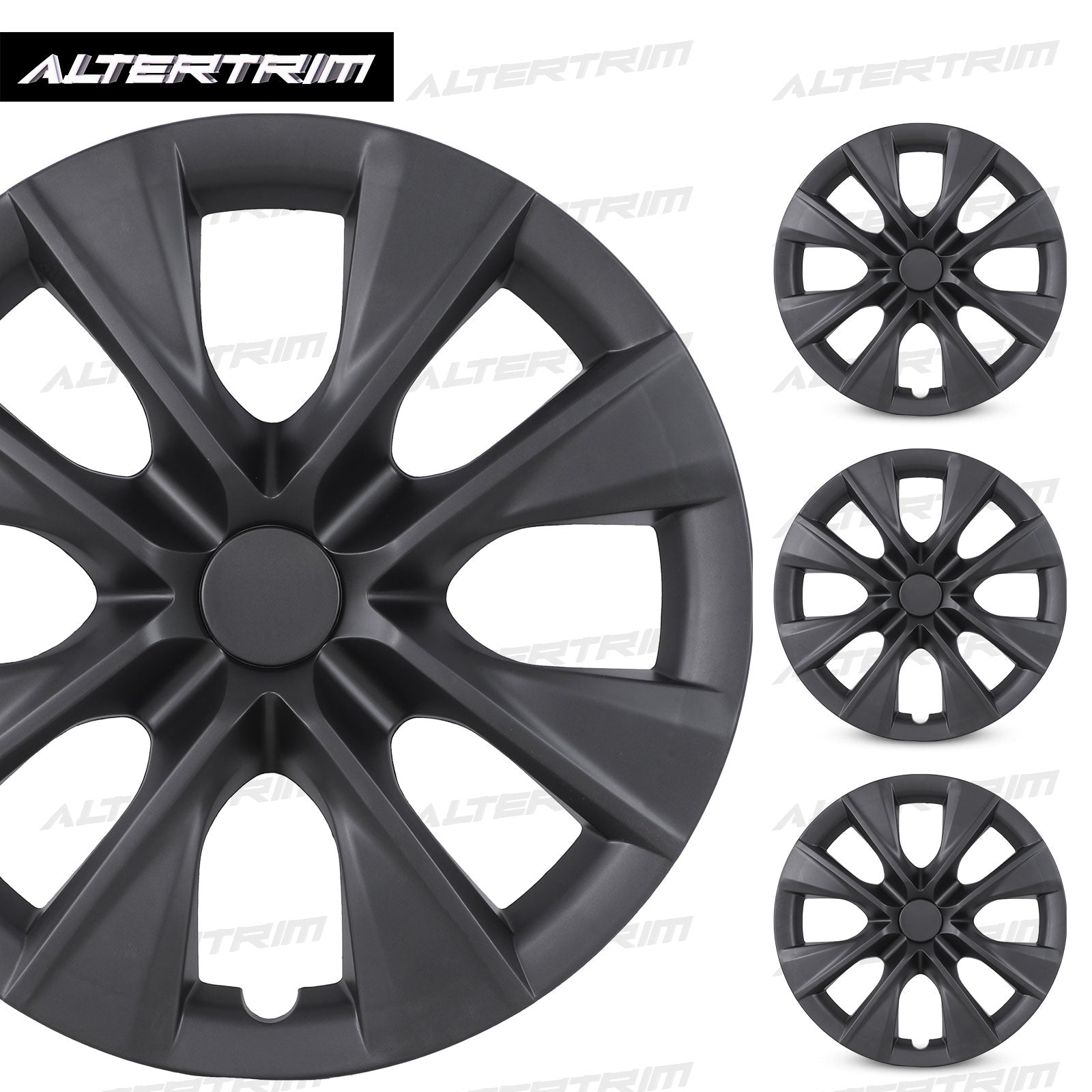 15 Inch Wheel Hubcaps for 2009-2019 TOYOTA Corolla - Matte Black