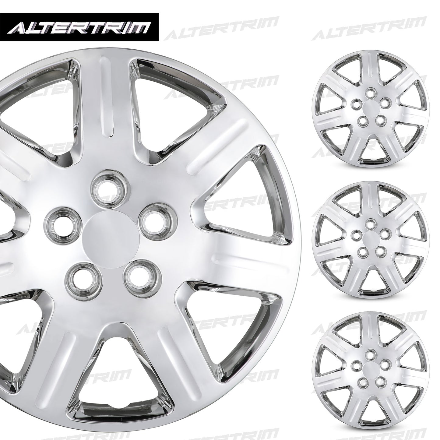 16 Inch Wheel Hubcaps for 2006-2011 Honda Civic - Chrome