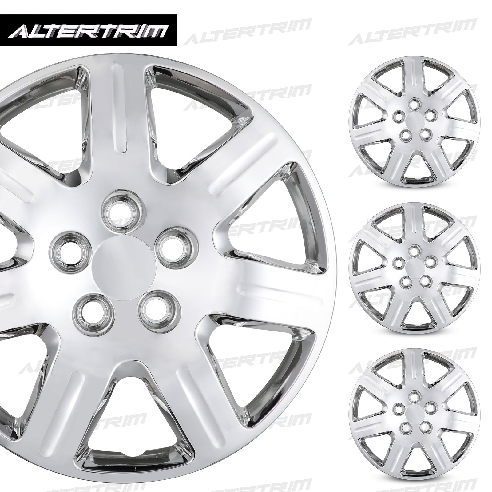 16 Inch Wheel Hubcaps for 2006-2011 Honda Civic - Chrome
