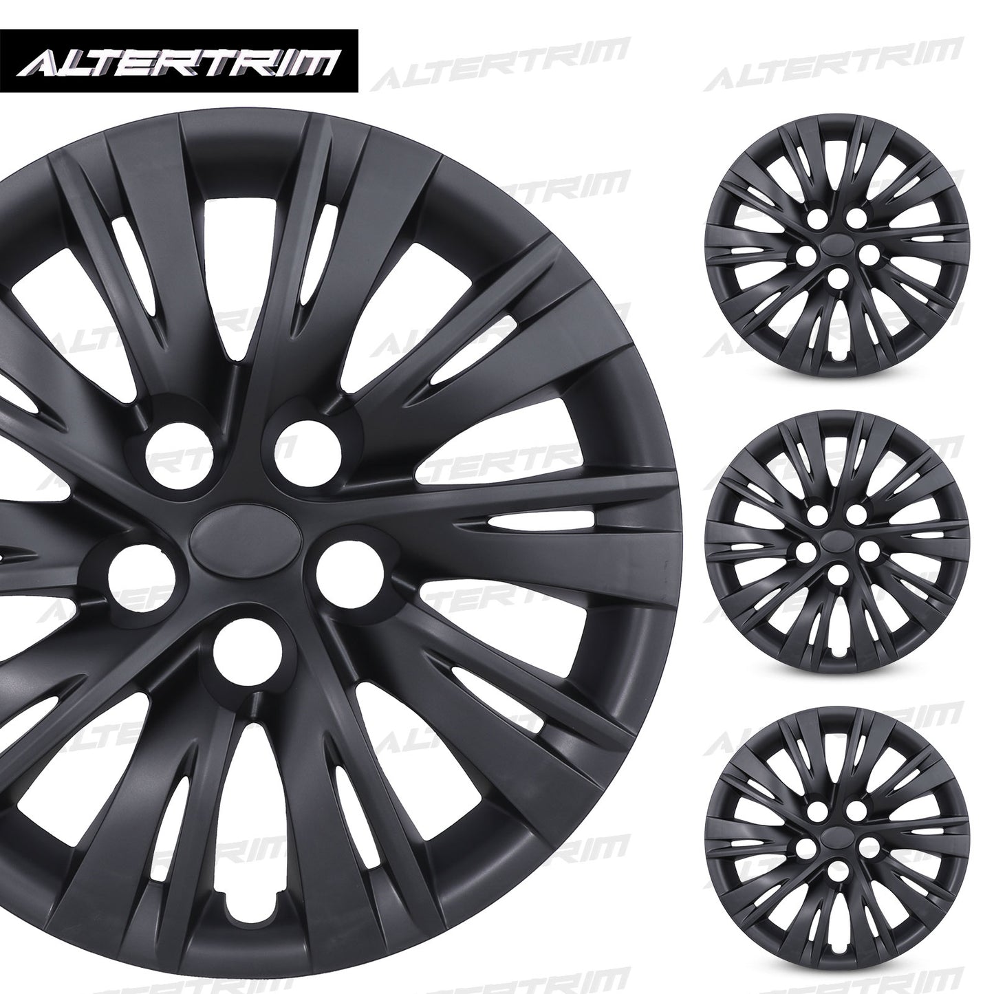 16 Inch Wheel Hubcaps for 2012-2014 TOYOTA Camry - Matte Black