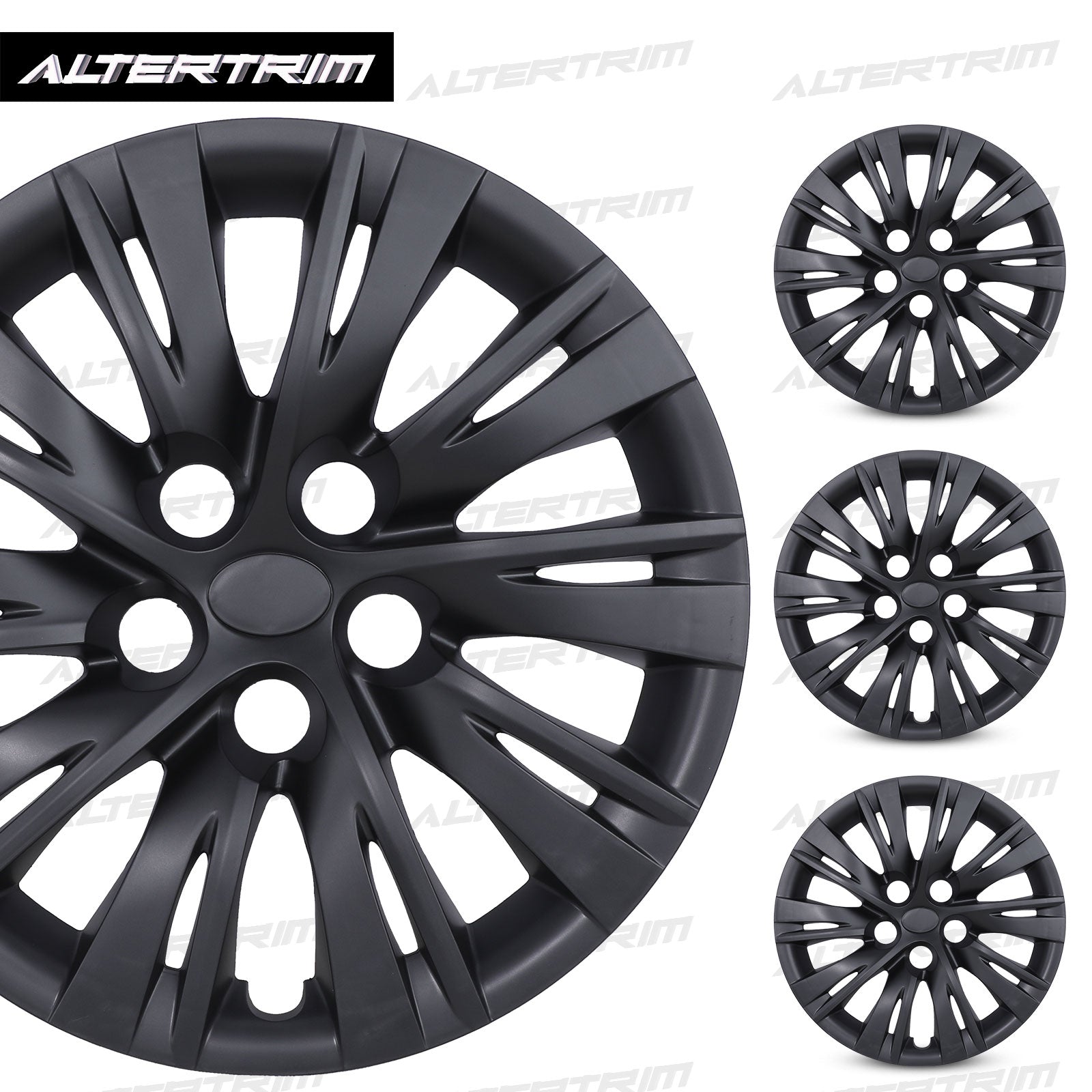 16 Inch Wheel Hubcaps for 2012-2014 TOYOTA Camry - Matte Black