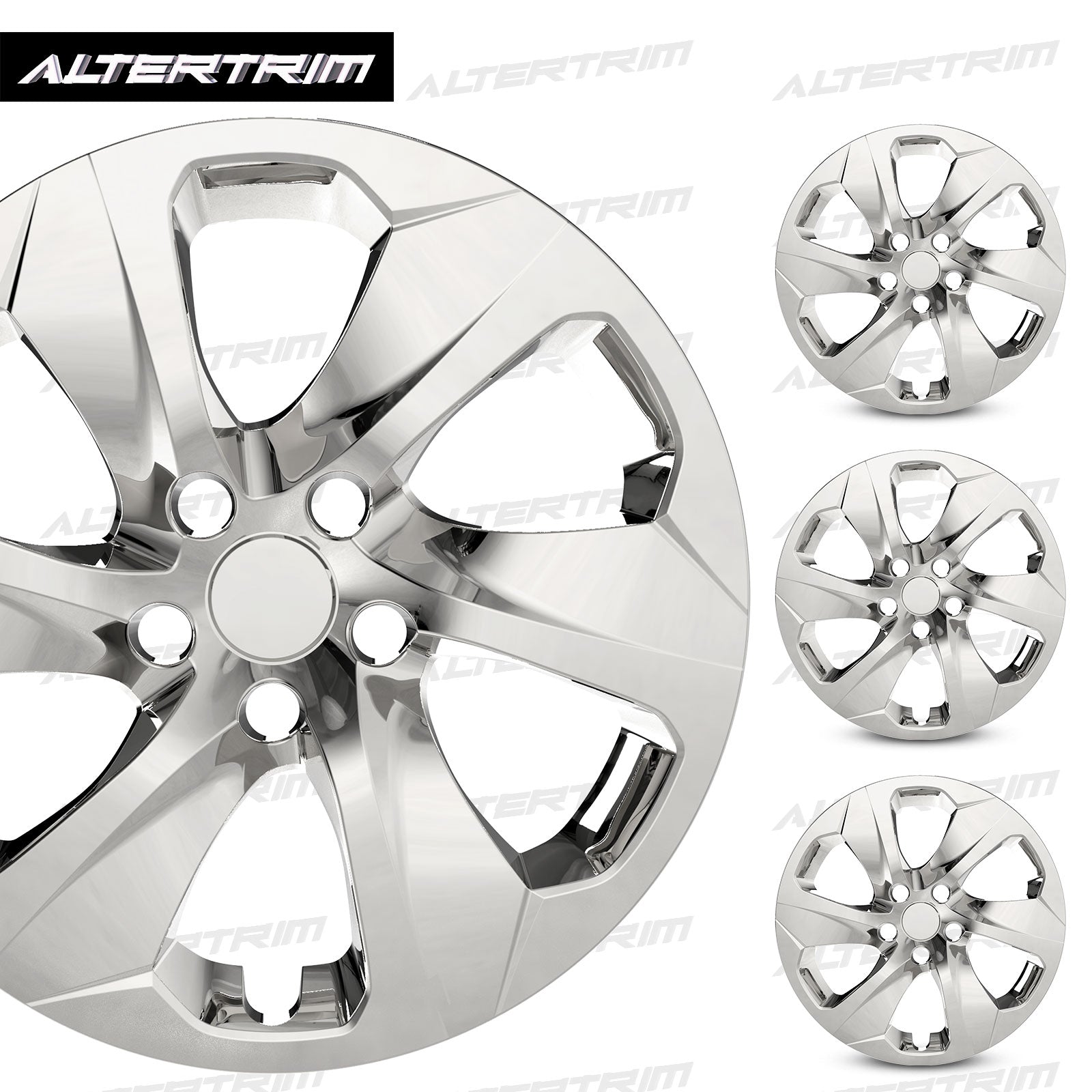 17 Inch Wheel Hubcaps for 2019-2025 Toyota RAV4 - Chrome