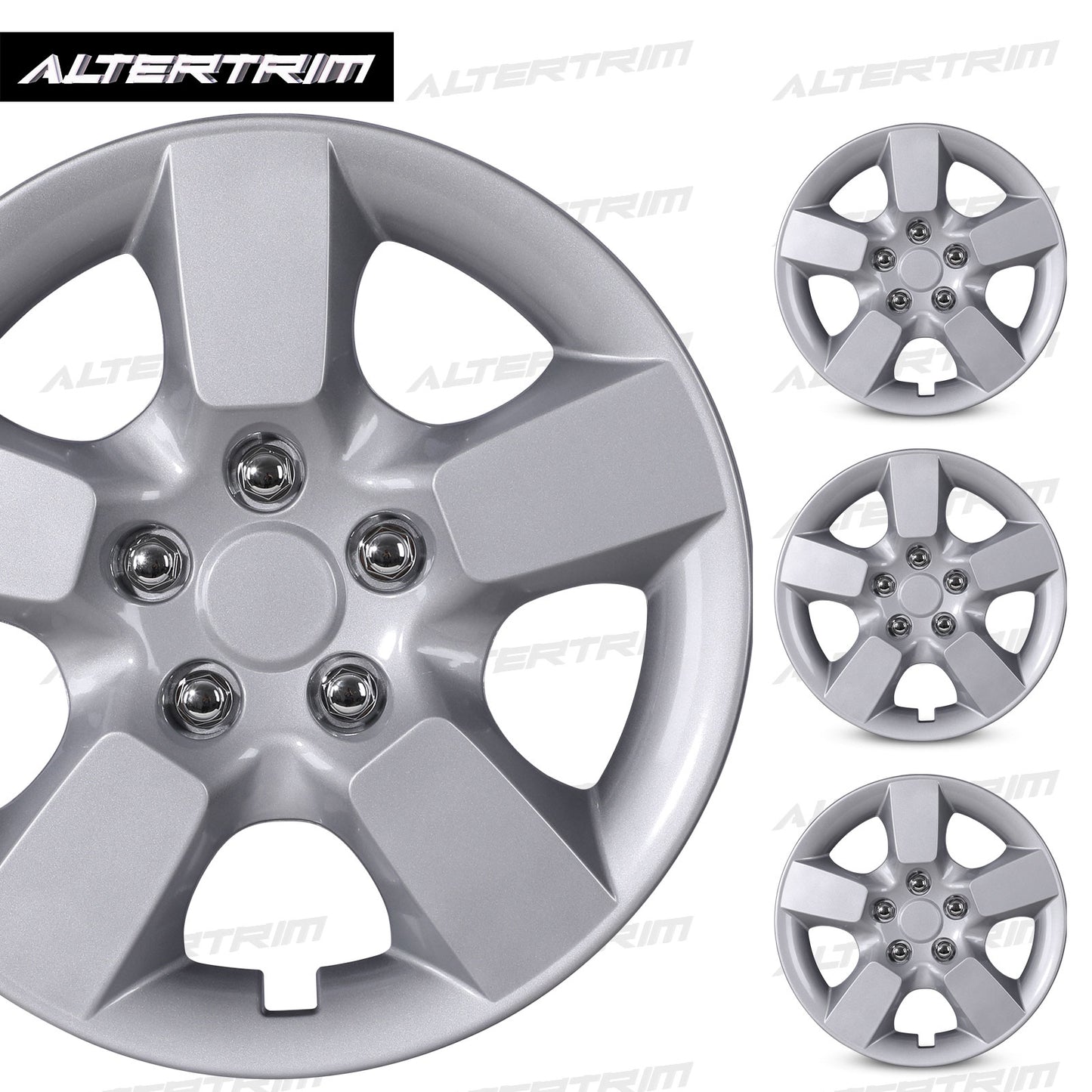 16 Inch Wheel Hubcaps for 2008-2015 Nissan Rogue w/decorative screws - Lacquer