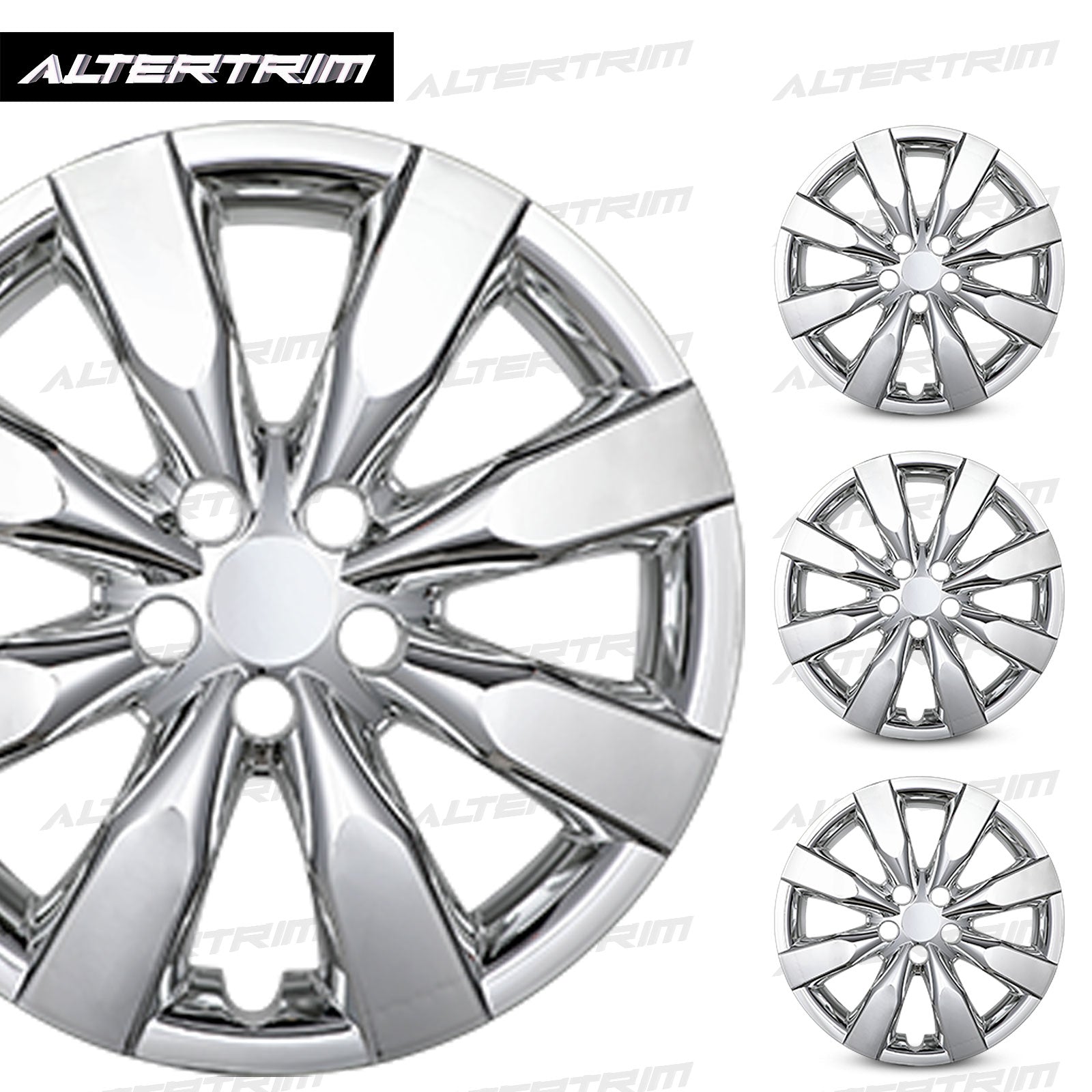16 Inch Wheel Hubcaps for 2009-2019 TOYOTA Corolla and 2009-2014 TOYOTA Matrix  - Chrome