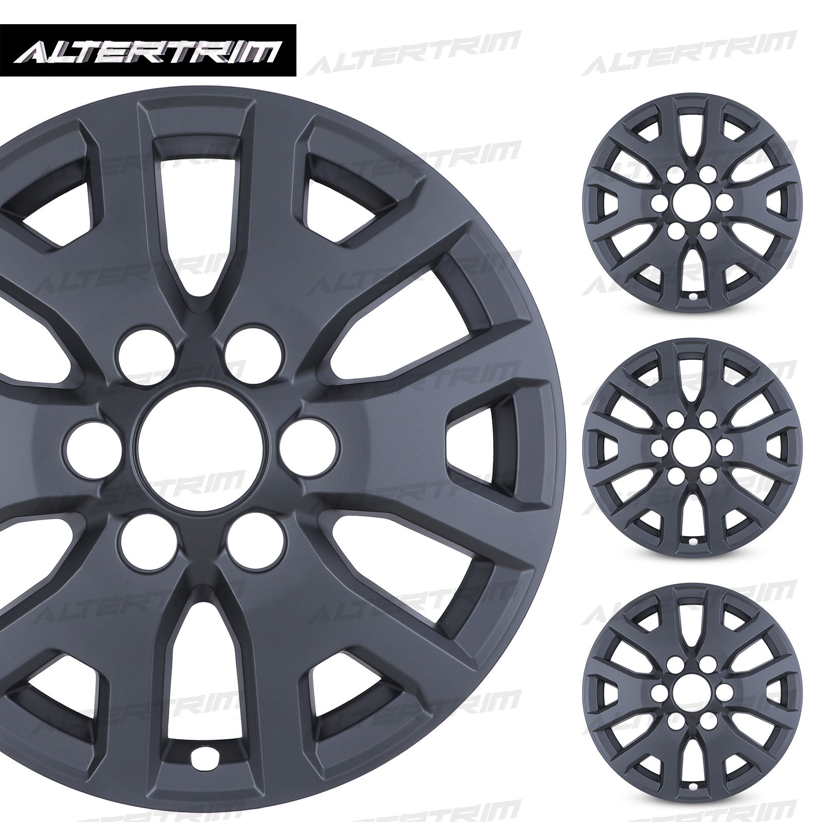 17 Inch Wheel Skins for 2024-2026 Toyota Tacoma - Matte Black