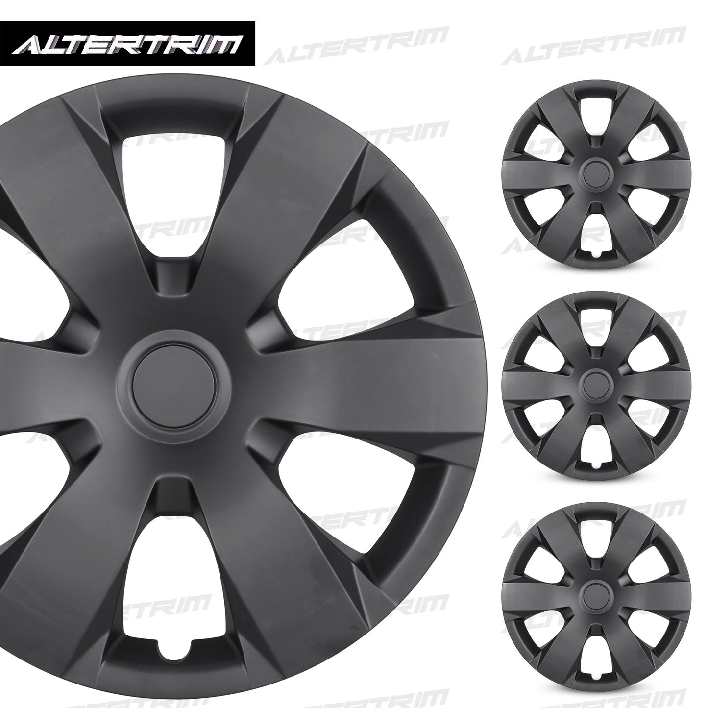 16 Inch Wheel Hubcaps for 2007-2011 TOYOTA Camry - Matte Black