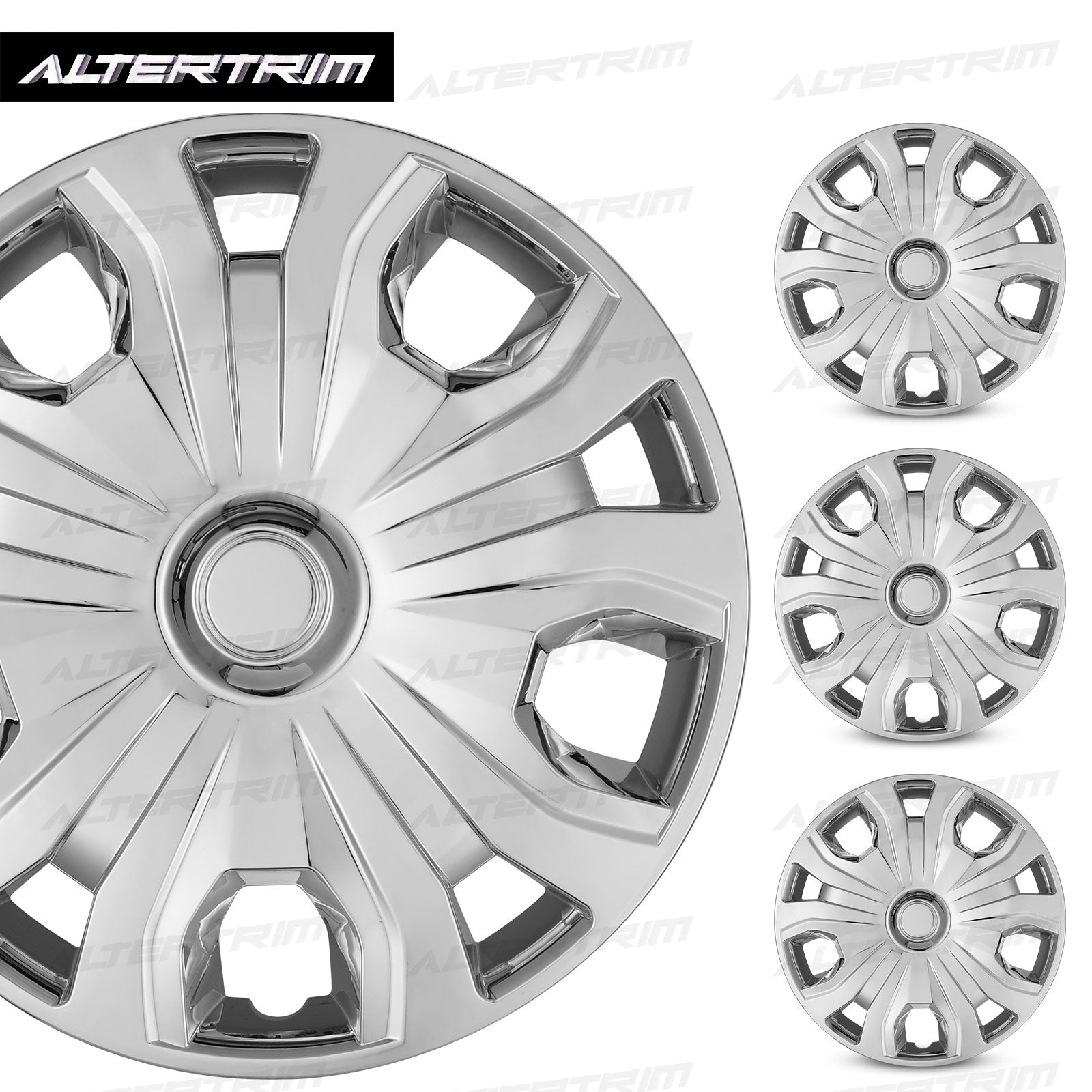 16 Inch Wheel Hubcaps for 2014-2023 Ford Transit Connect - Chrome