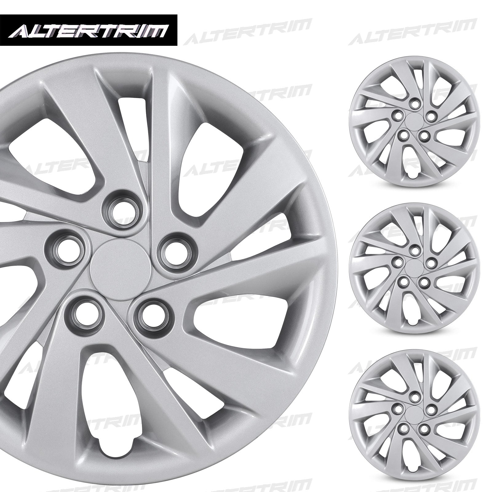 15 Inch Wheel Hubcaps for 2017-2020 Hyundai Elantra Sedan - Lacquer