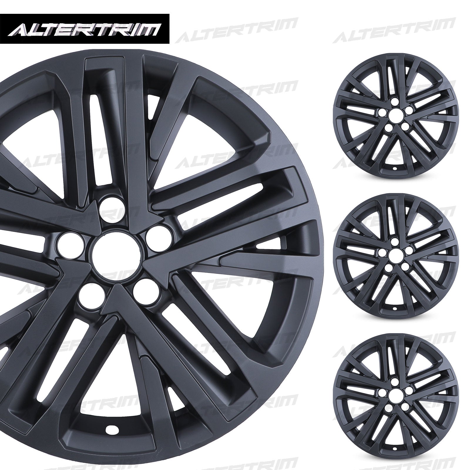 18 Inch Wheel Skins for 2025-2026 Toyota Camry Hybrid SE/XLE model - Matte Black