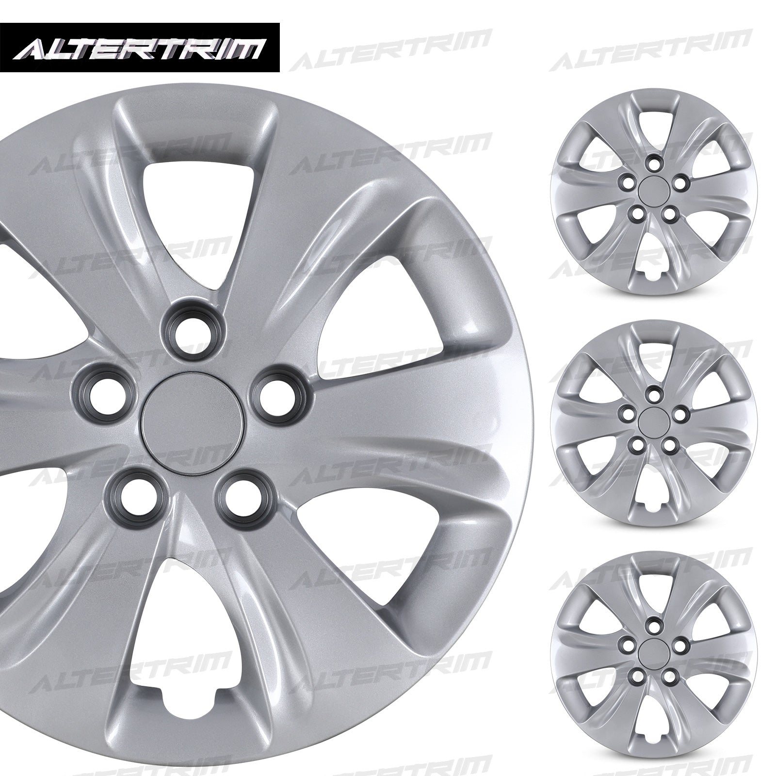 15 Inch Wheel Hubcaps for 2011-2016 Hyundai Elantra Sedan - Lacquer