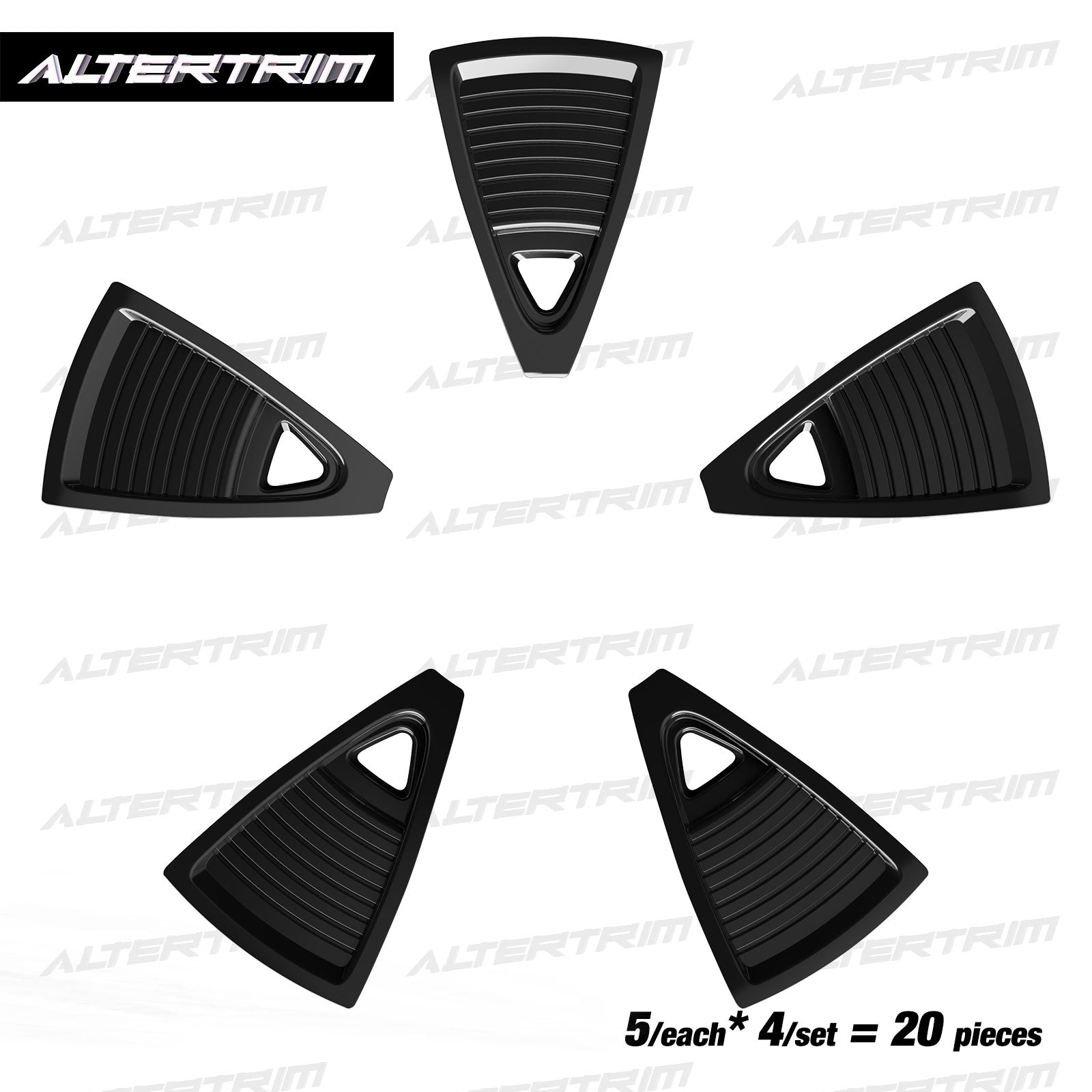 18 Inch Wheel Inserts for 2023-2025 Honda CR-V EX / EX-L - Black Lacquer (S1 Style)