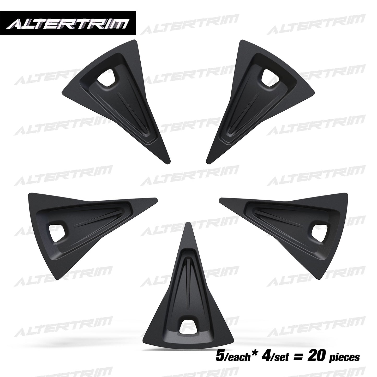 18 Inch Wheel Inserts for 2023-2025 Honda CR-V EX / EX-L - Matte Black (S2 Style)