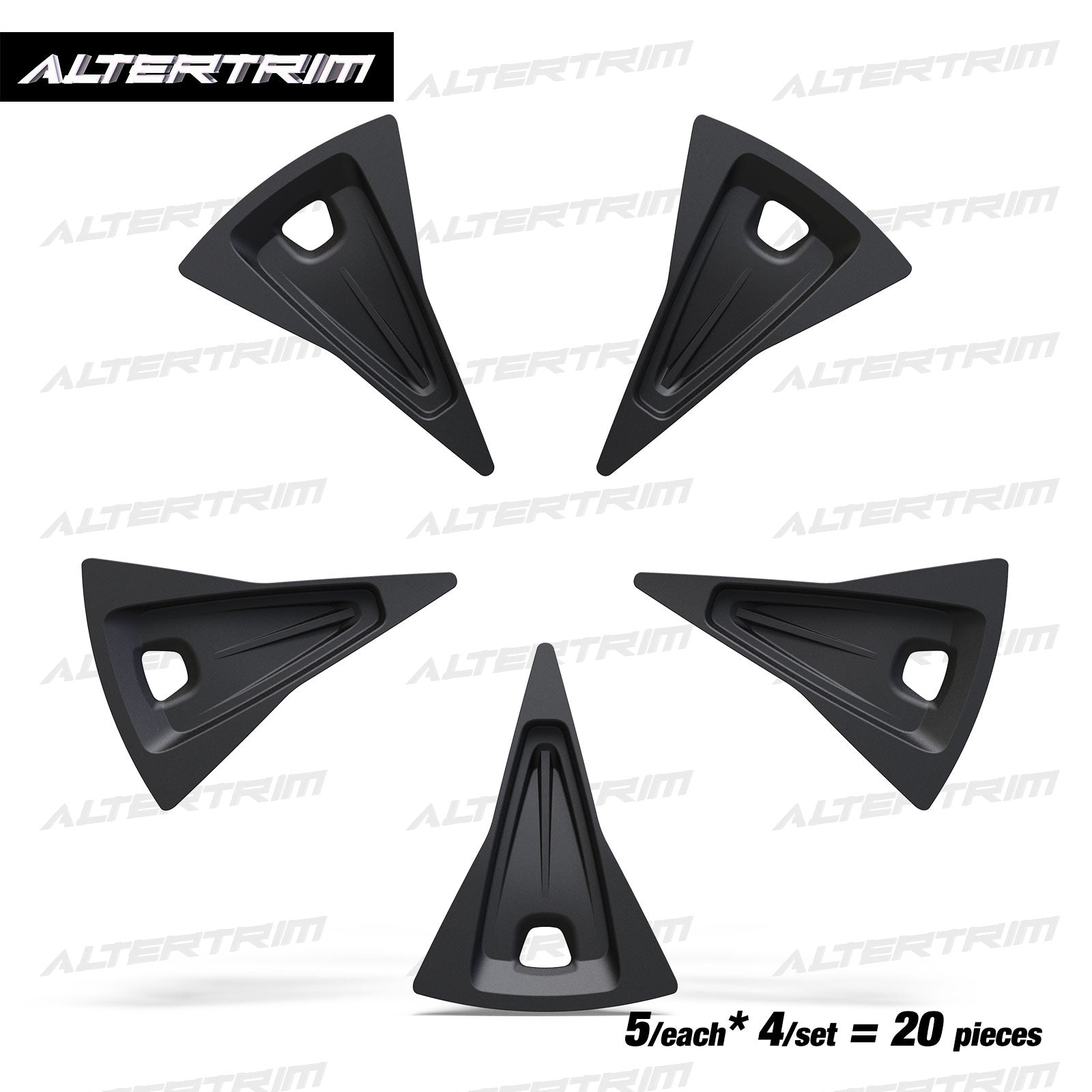 18 Inch Wheel Inserts for 2023-2025 Honda CR-V EX / EX-L - Matte Black (S2 Style)