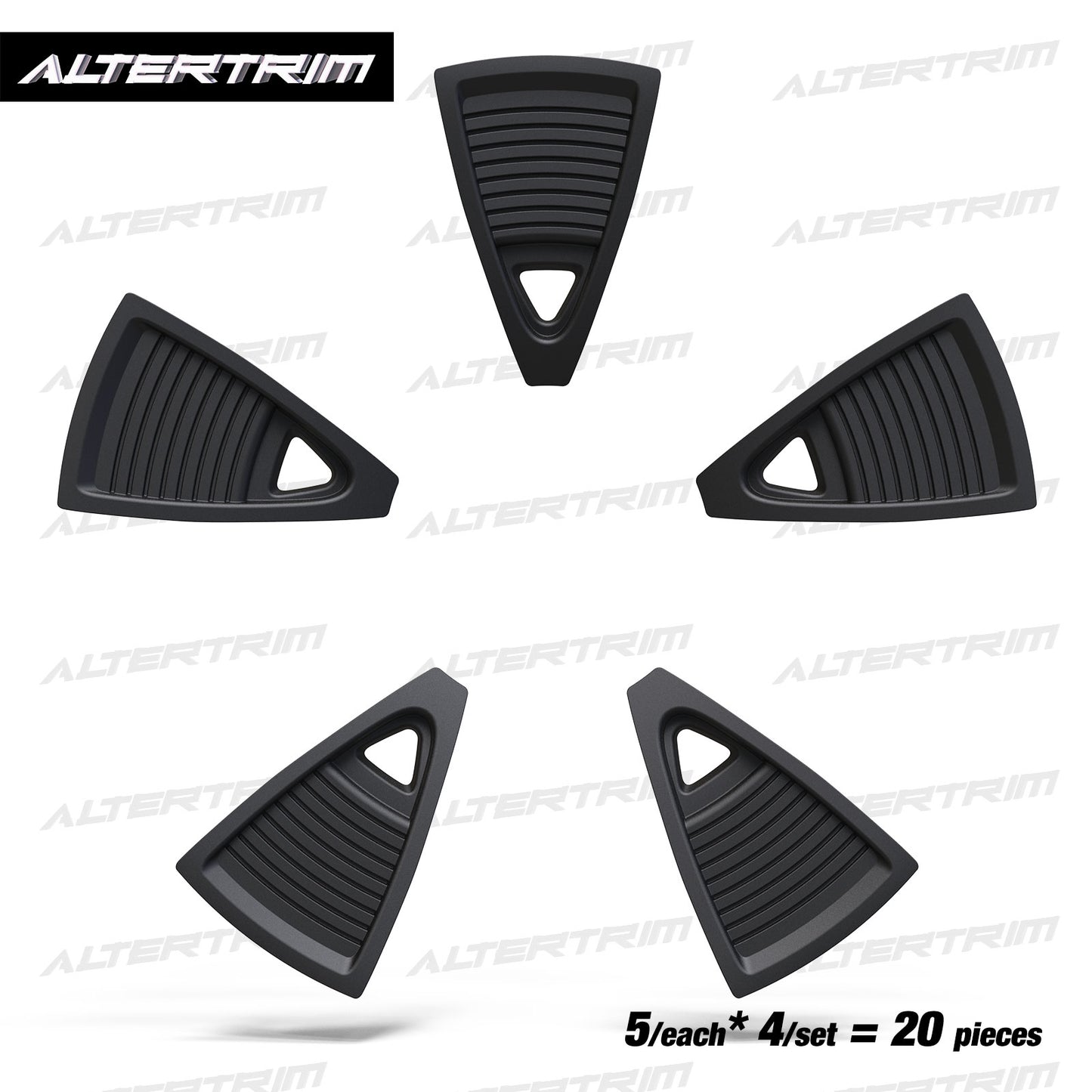 18 Inch Wheel Inserts for 2023-2025 Honda CR-V EX / EX-L - Matte Black (S1 Style)