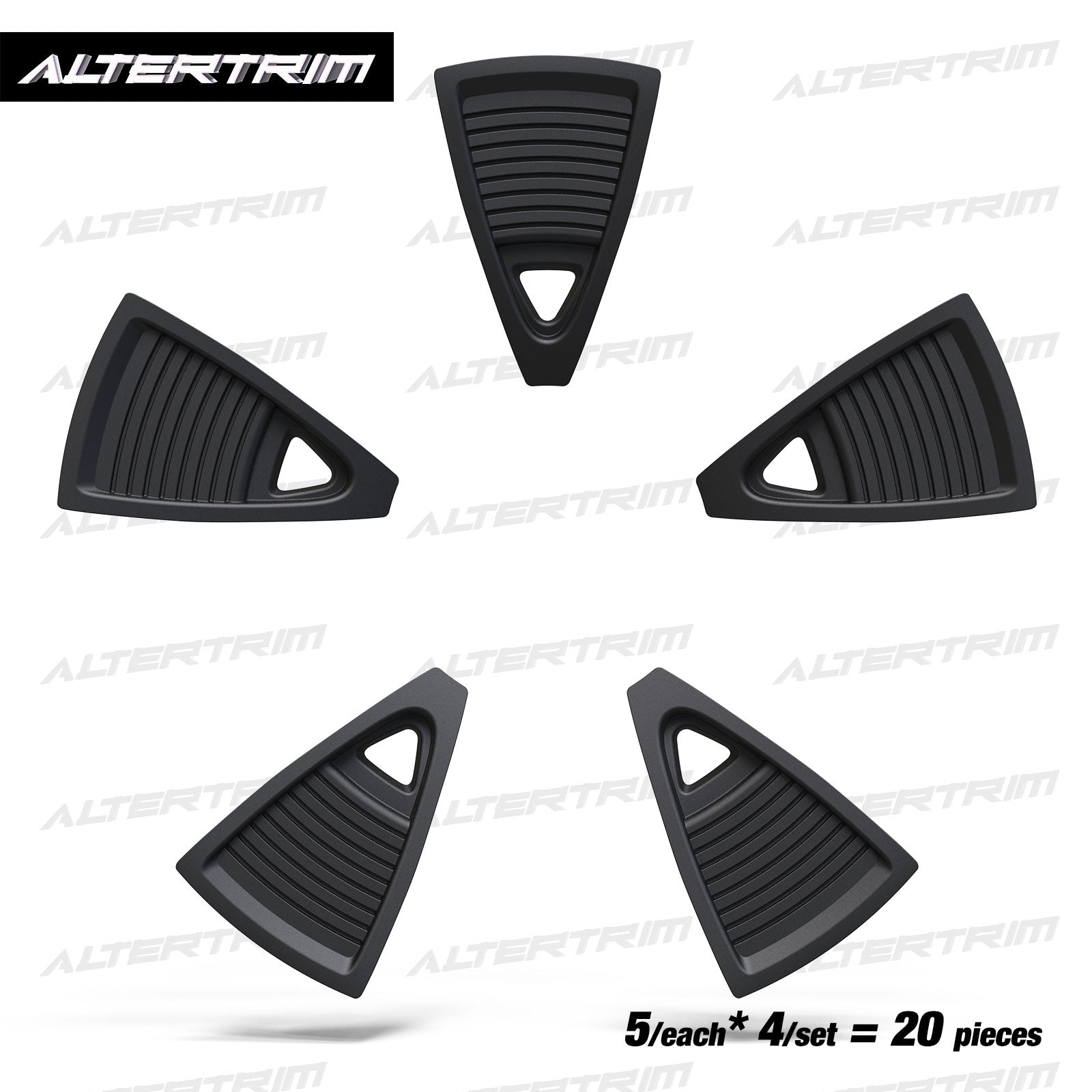 18 Inch Wheel Inserts for 2023-2025 Honda CR-V EX / EX-L - Matte Black (S1 Style)