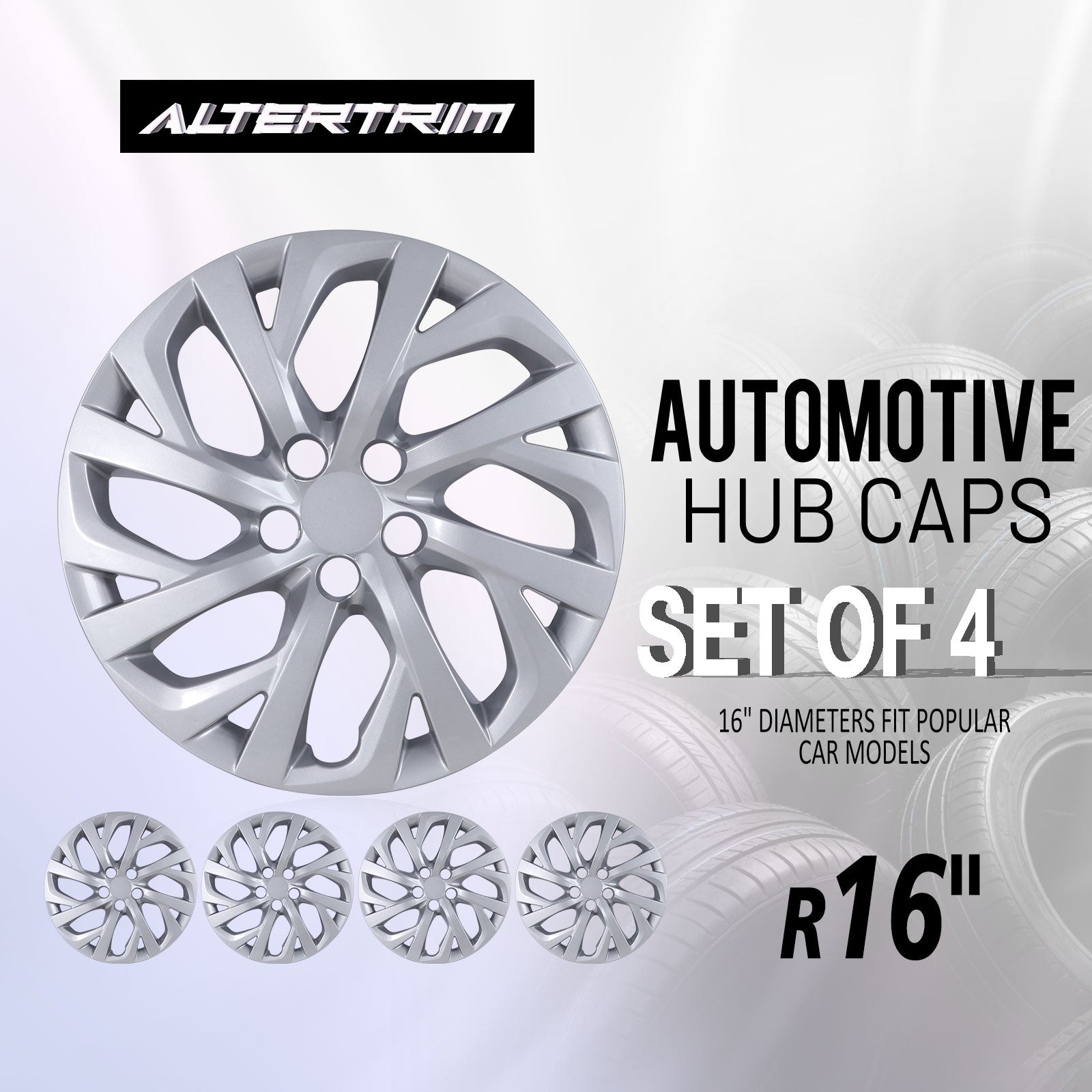 16 Inch Wheel Hubcaps for 2009-2026 TOYOTA Corolla and 2009-2014 TOYOTA Matrix  - Lacquer