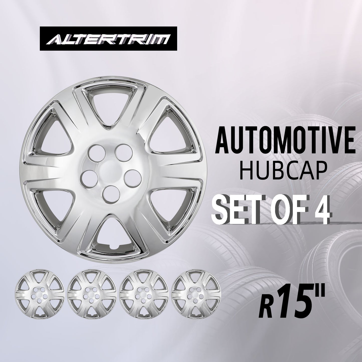 15 Inch Wheel Hubcaps for 2005-2008 TOYOTA Corolla  - Chrome