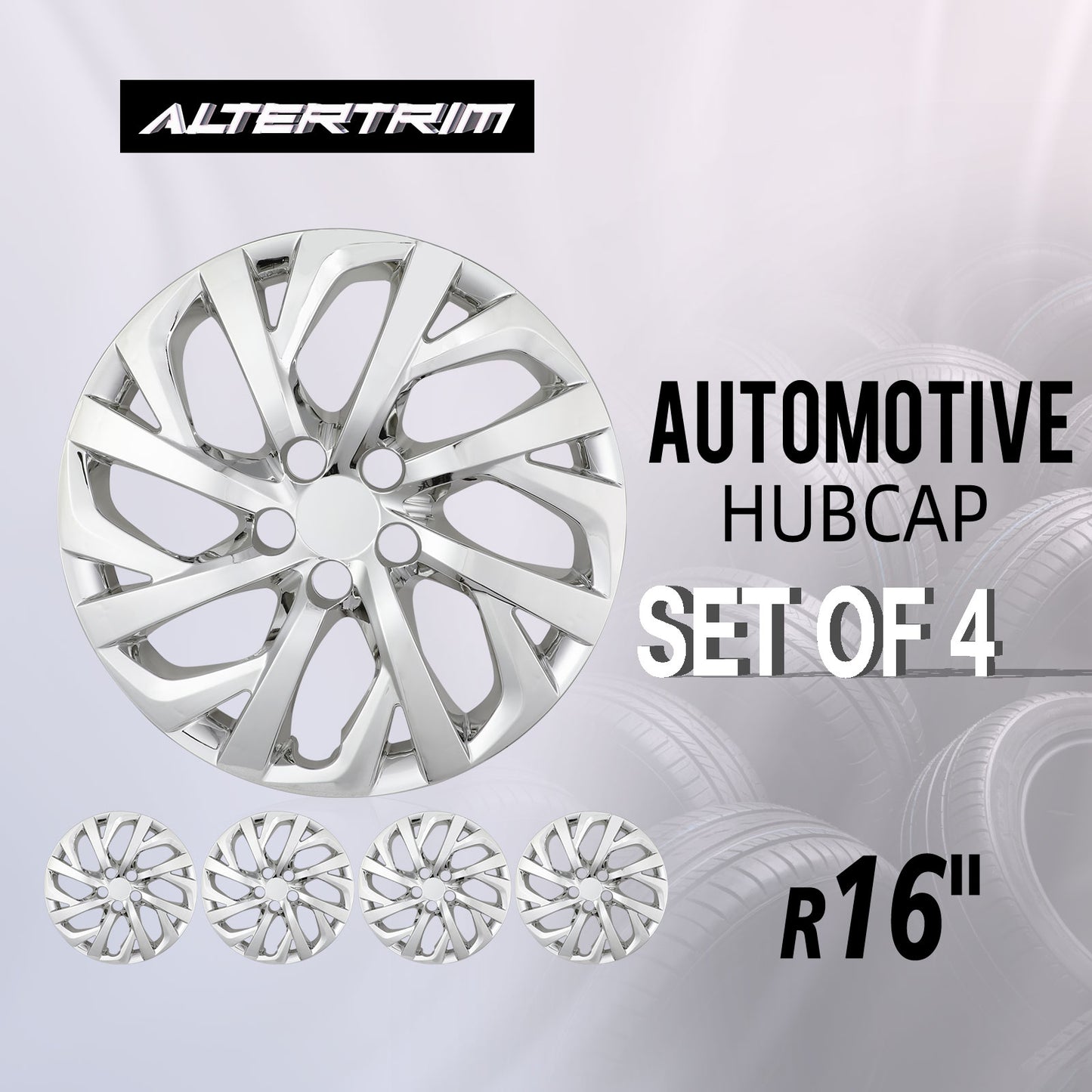 16 Inch Wheel Hubcaps for 2009-2026 TOYOTA Corolla and 2009-2014 TOYOTA Matrix  - Chrome