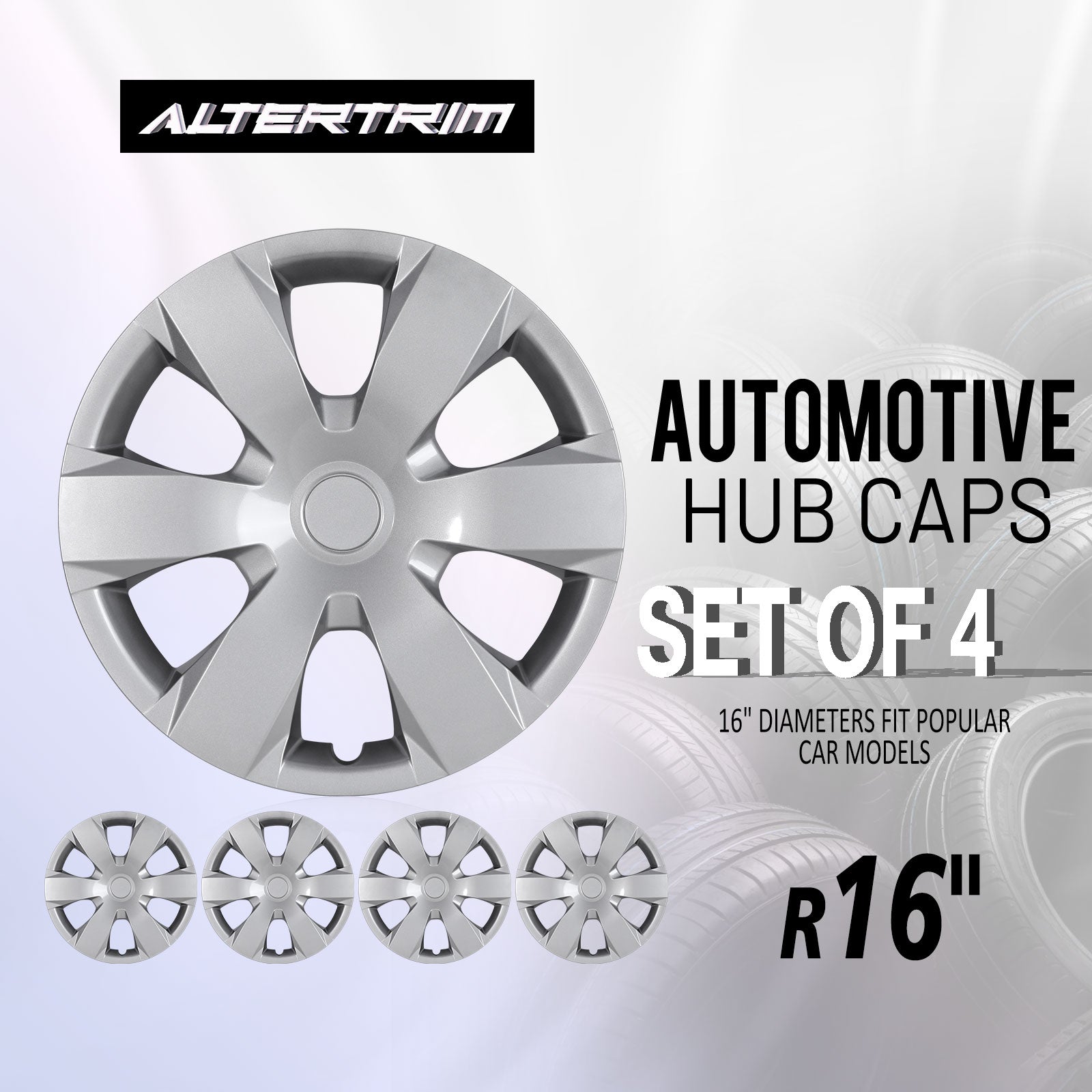 16 Inch Wheel Hubcaps for 2007-2011 TOYOTA Camry - Lacquer
