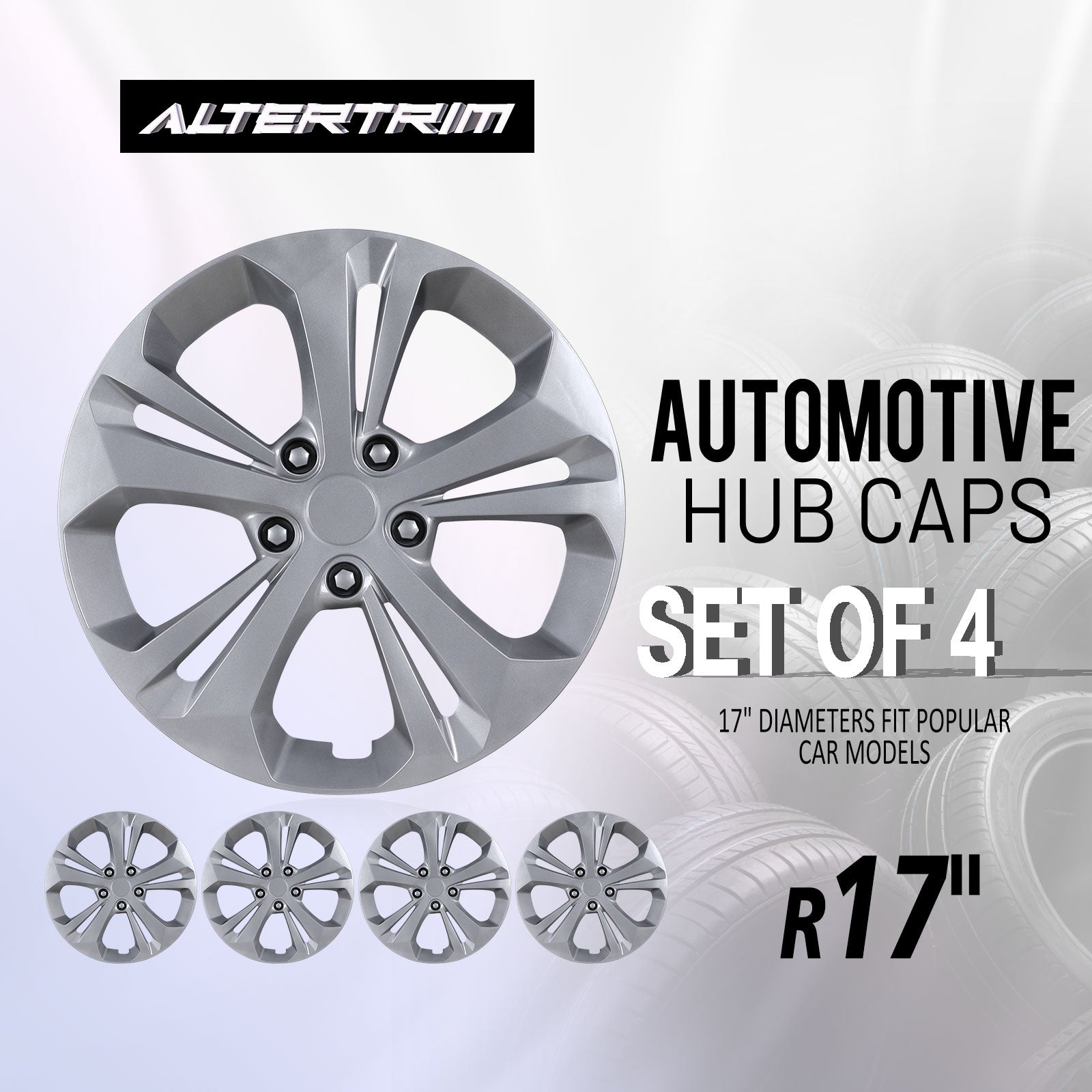 17 Inch Wheel Hubcaps for 2024-2026 Chevy Trax - Lacquer