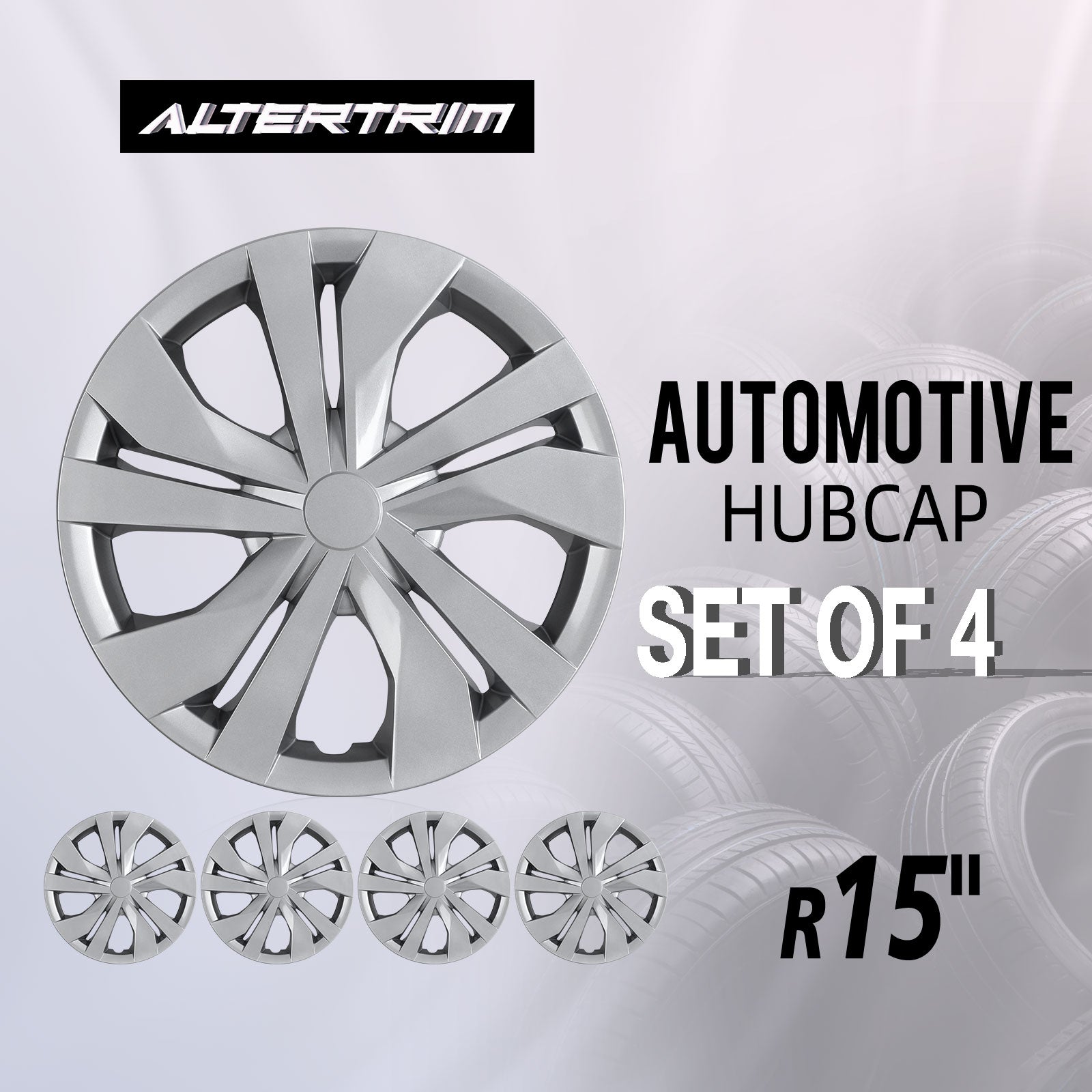 15 Inch Wheel Hubcaps for 2007-2026 Nissan Versa - Lacquer