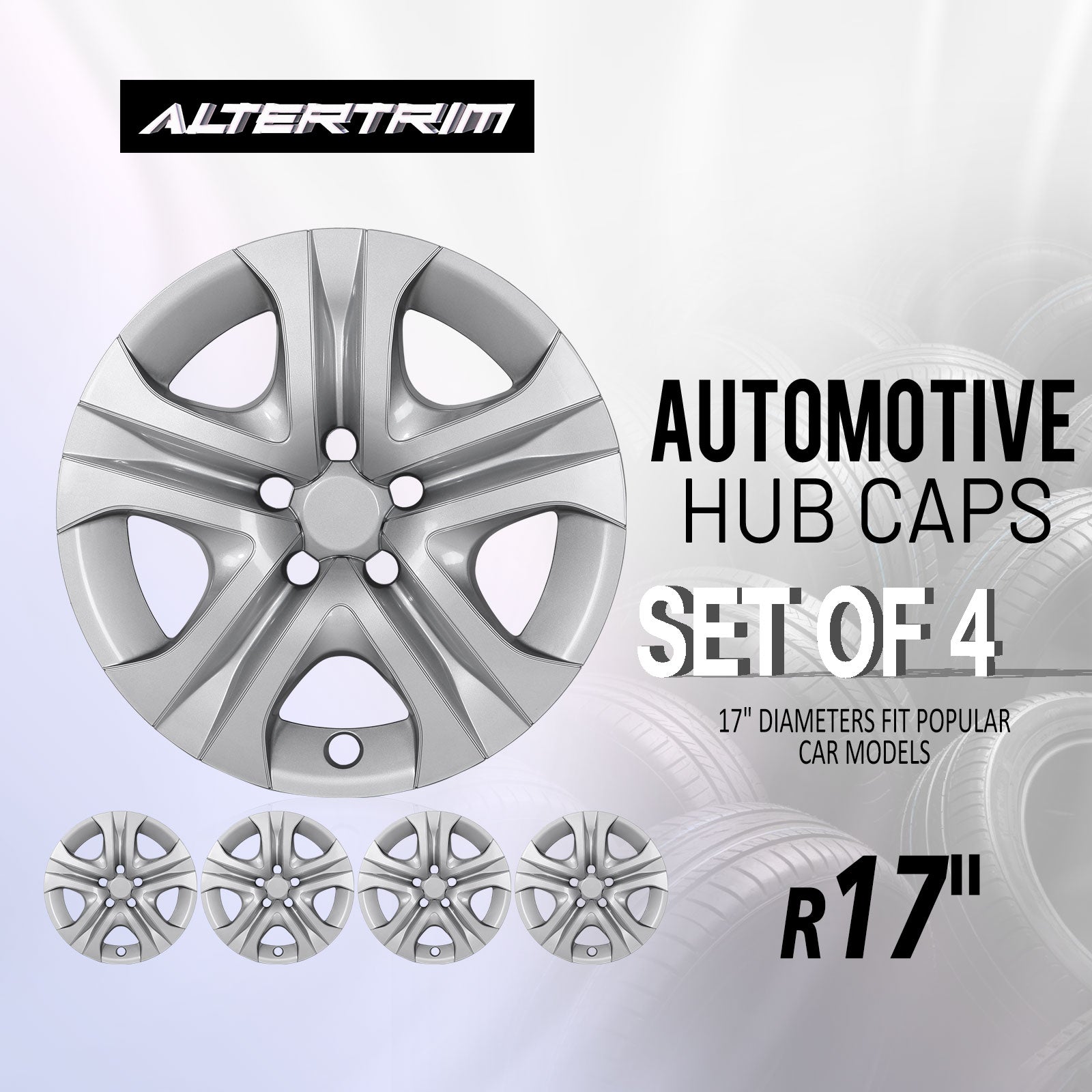 17 Inch Wheel Hubcaps for 2013-2018 TOYOTA RAV4  - Lacquer