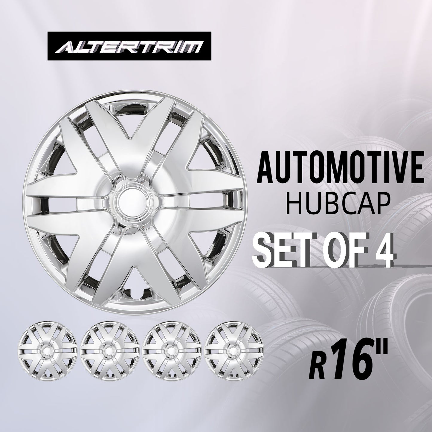 16 Inch Wheel Hubcaps for 2004-2010 Toyota Sienna - Chrome