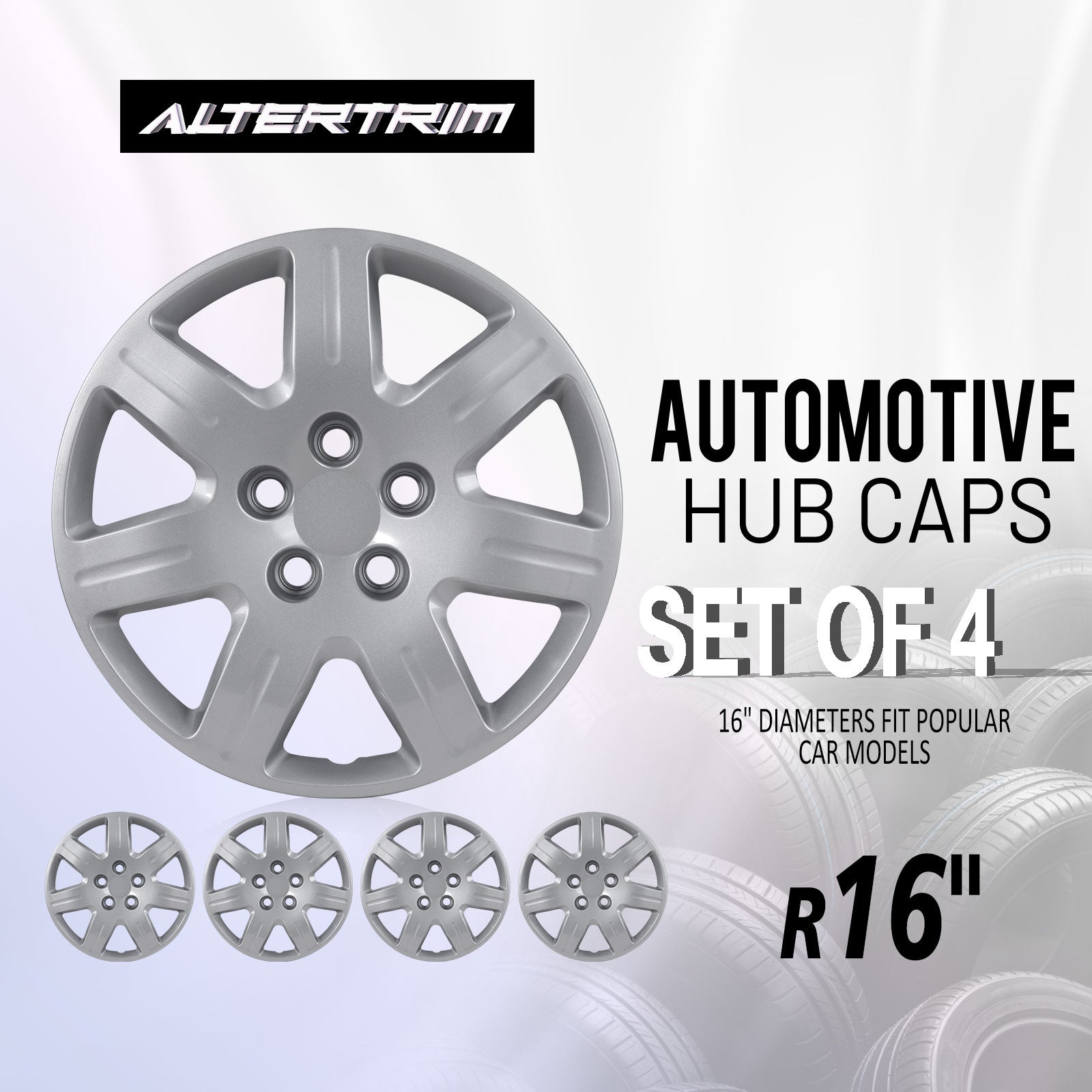 16 Inch Wheel Hubcaps for 2006-2011 Honda Civic - Lacquer