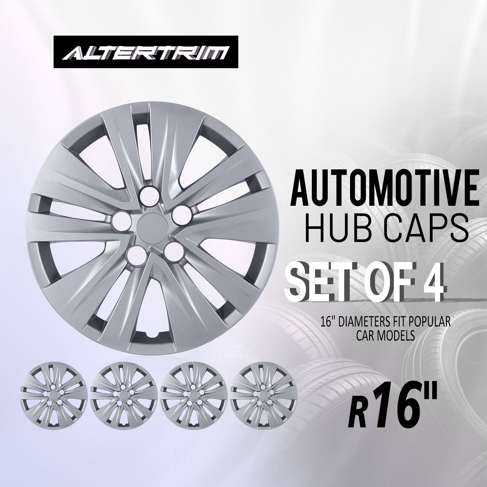 16 Inch Wheel Hubcaps for 2020-2026 Nissan Sentra - Lacquer