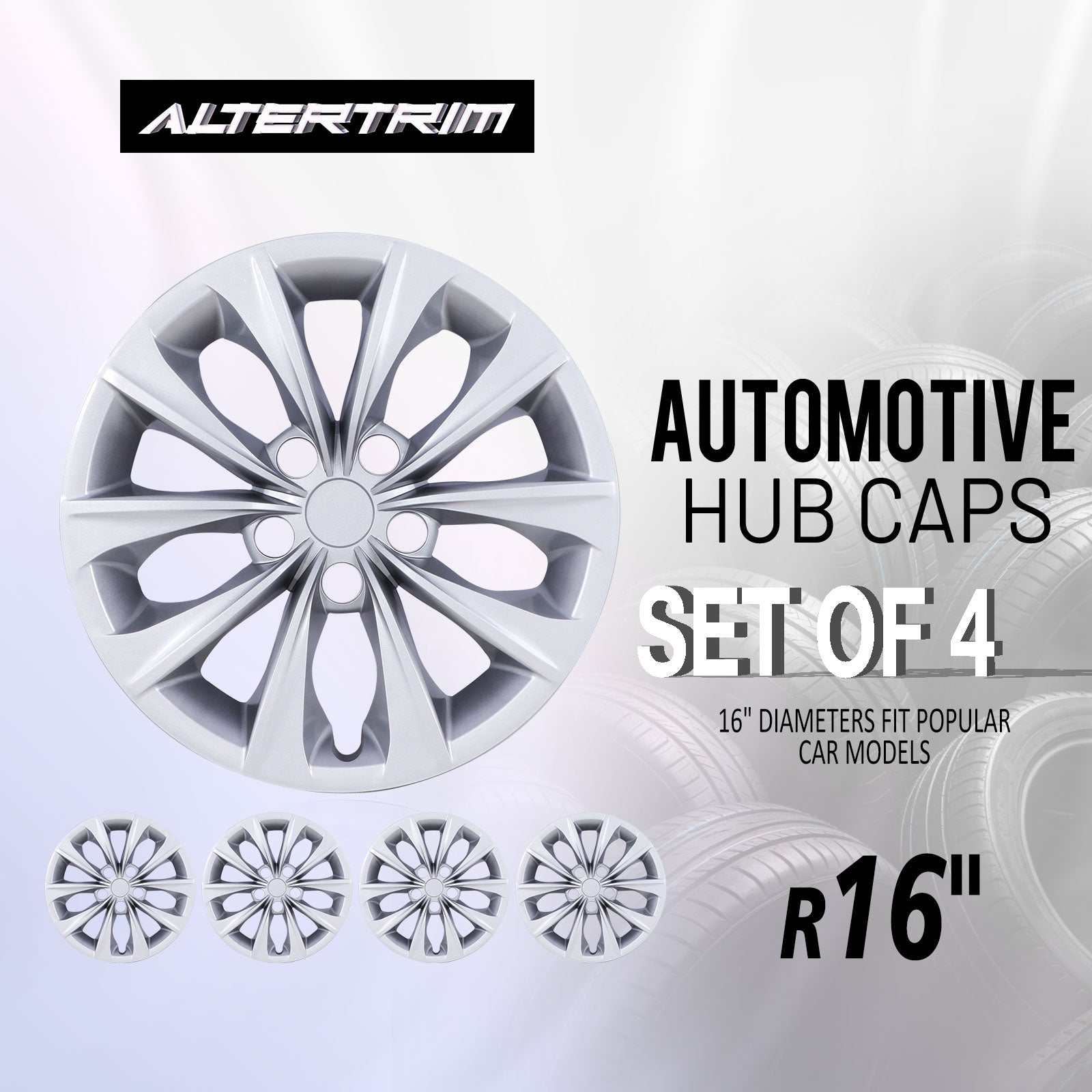 16 Inch Wheel Hubcaps for 2015-2017 TOYOTA Camry - Lacquer