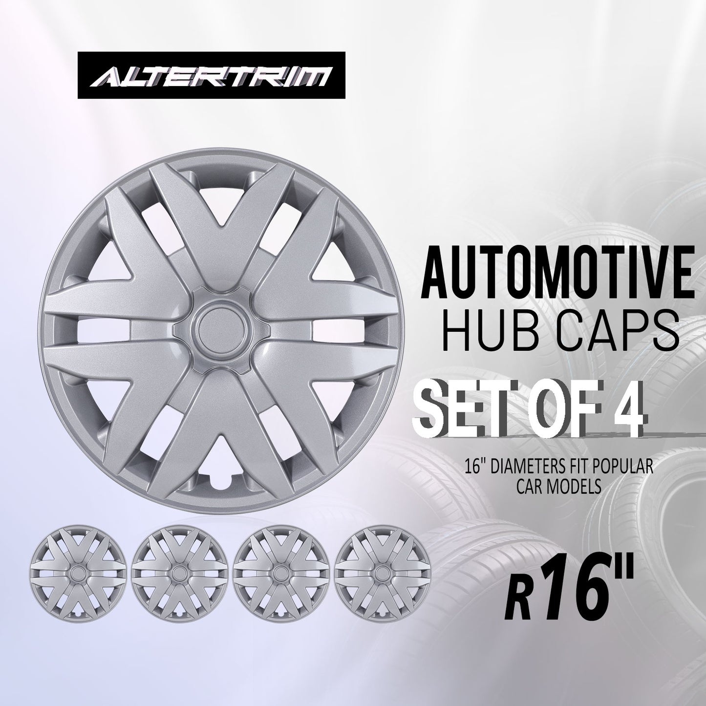 16 Inch Wheel Hubcaps for 2004-2010 Toyota Sienna - Lacquer