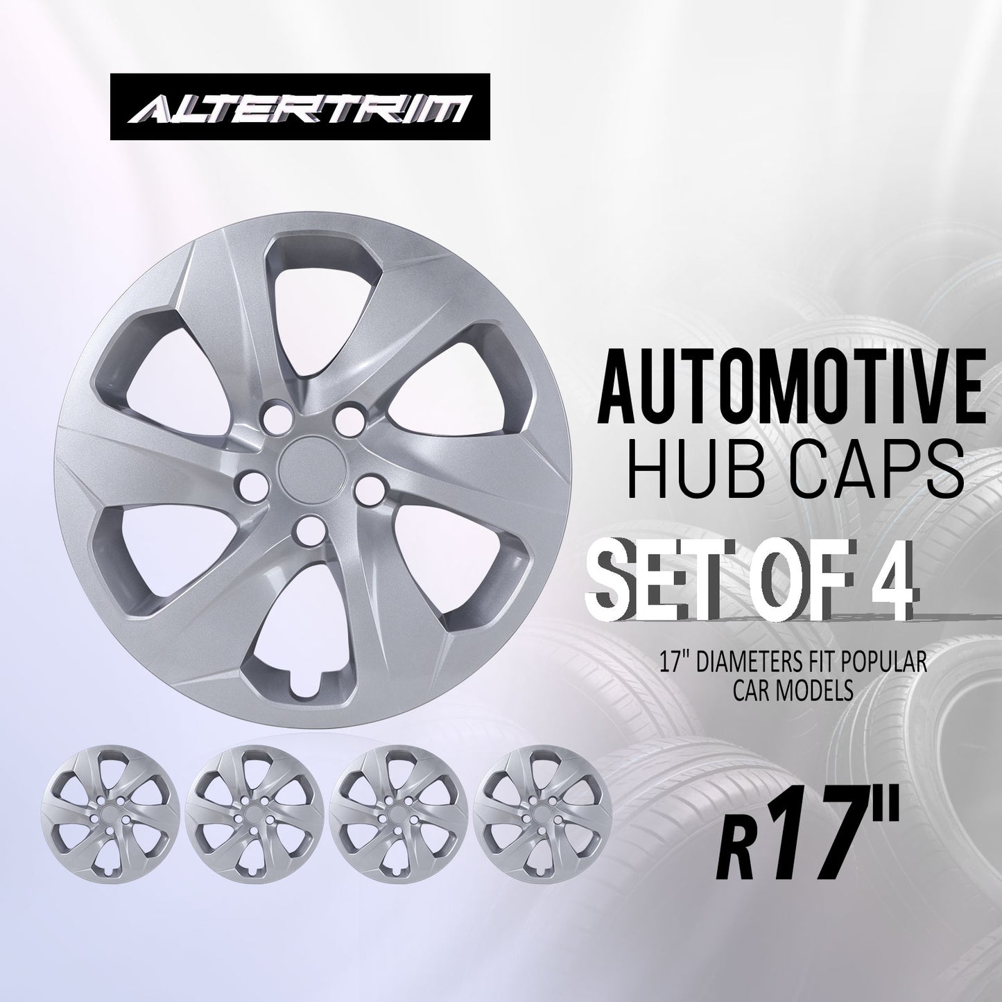 17 Inch Wheel Hubcaps for 2019-2025 Toyota RAV4 - Lacquer