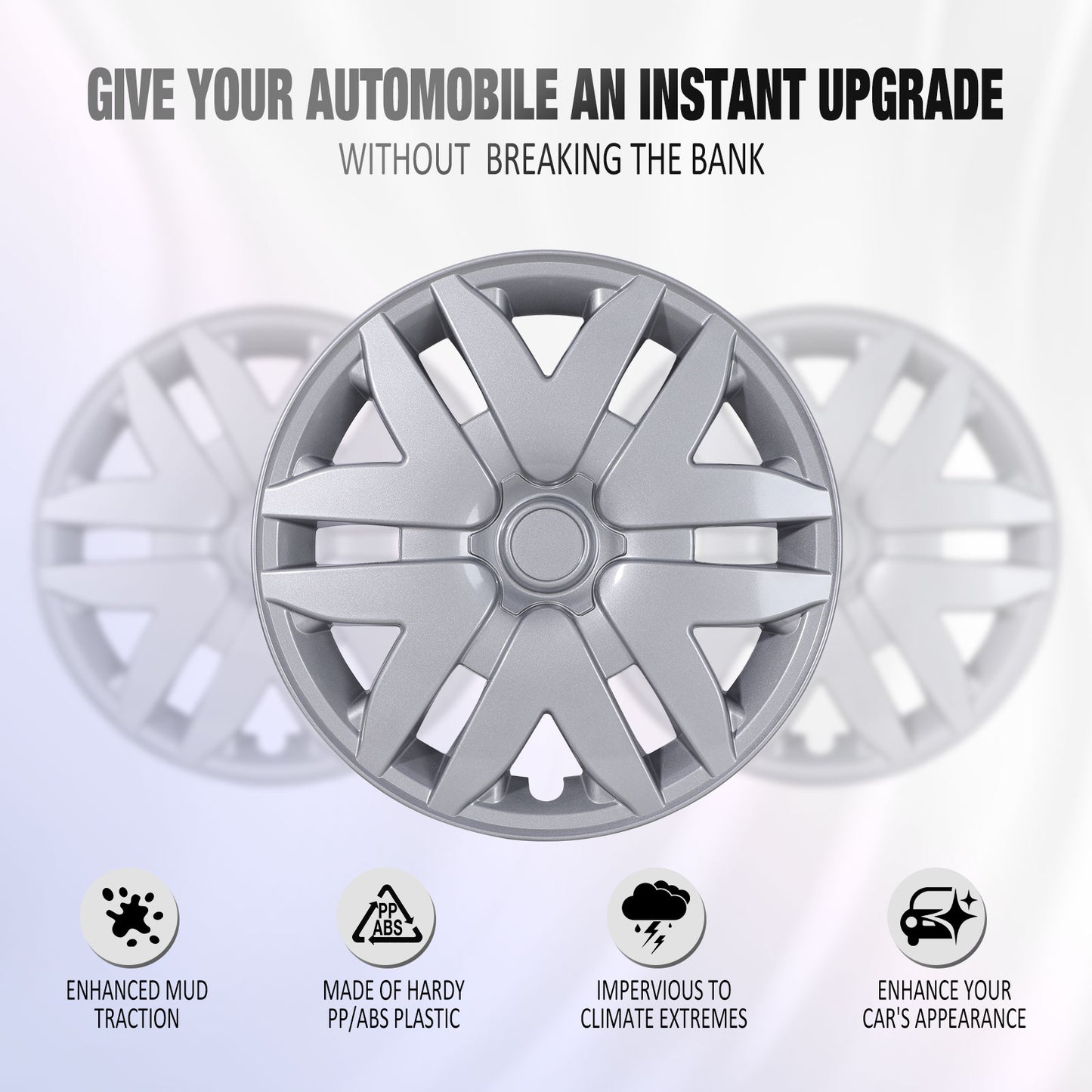 16 Inch Wheel Hubcaps for 2004-2010 Toyota Sienna - Lacquer