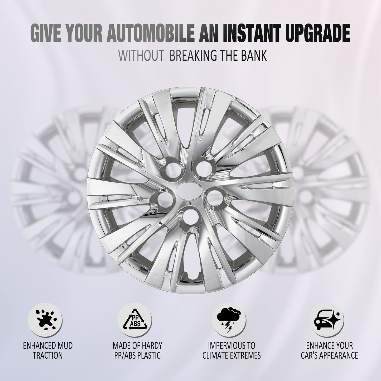 16 Inch Wheel Hubcaps for 2012-2014 TOYOTA Camry - Chrome