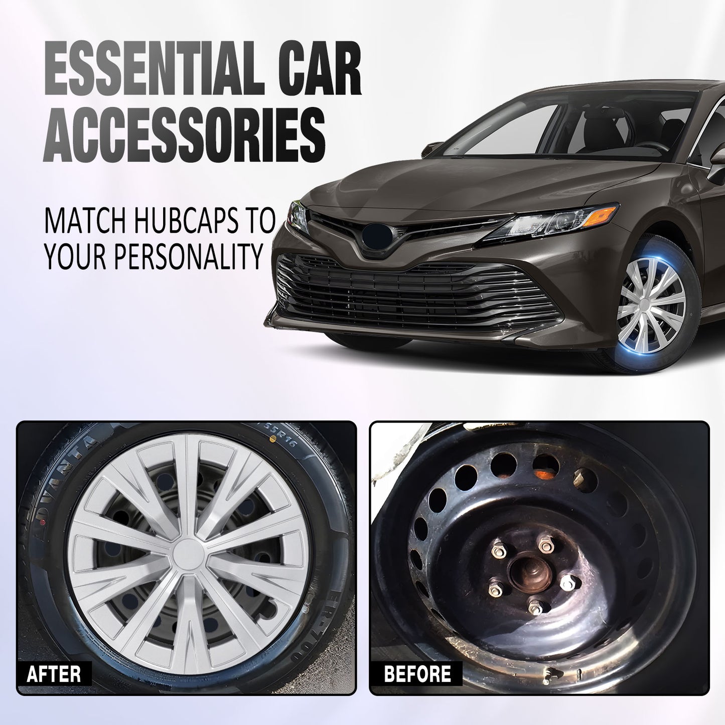 16 Inch Wheel Hubcaps for 2015-2024 TOYOTA Camry - Lacquer