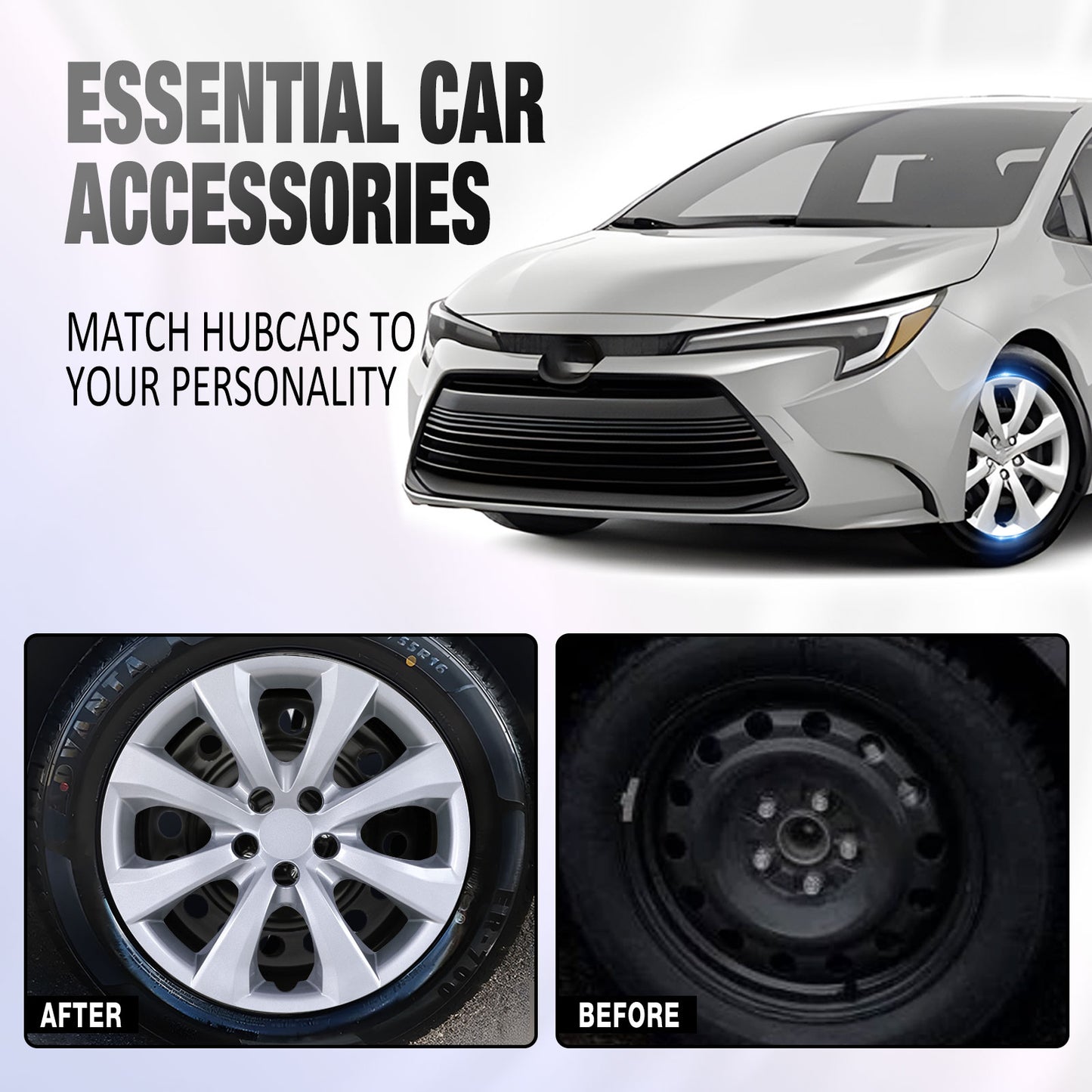 16 Inch Wheel Hubcaps for 2014-2026 TOYOTA Corolla and 2009-2014 TOYOTA Matrix  - Lacquer
