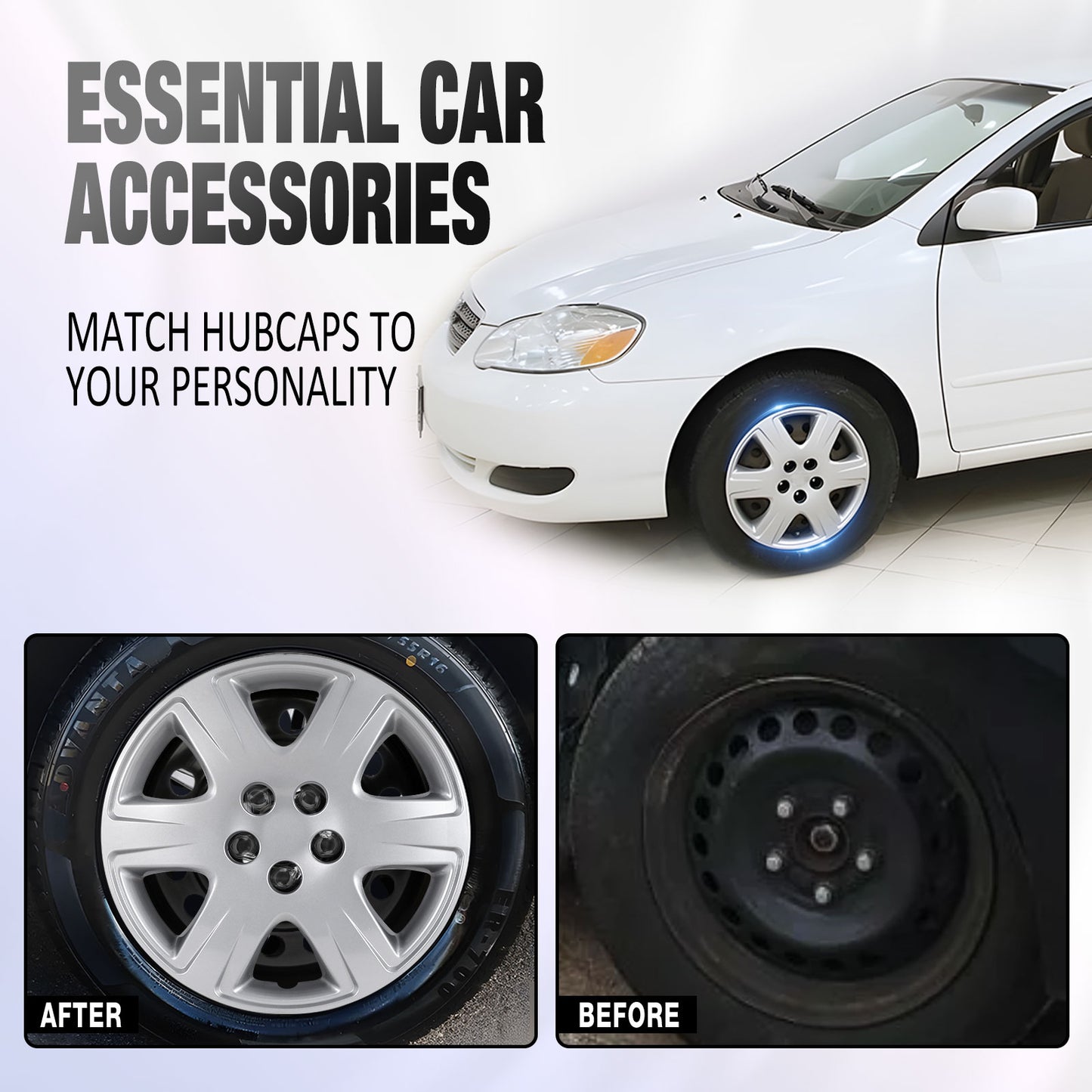 15 Inch Wheel Hubcaps for 2005-2008 TOYOTA Corolla  - Lacquer