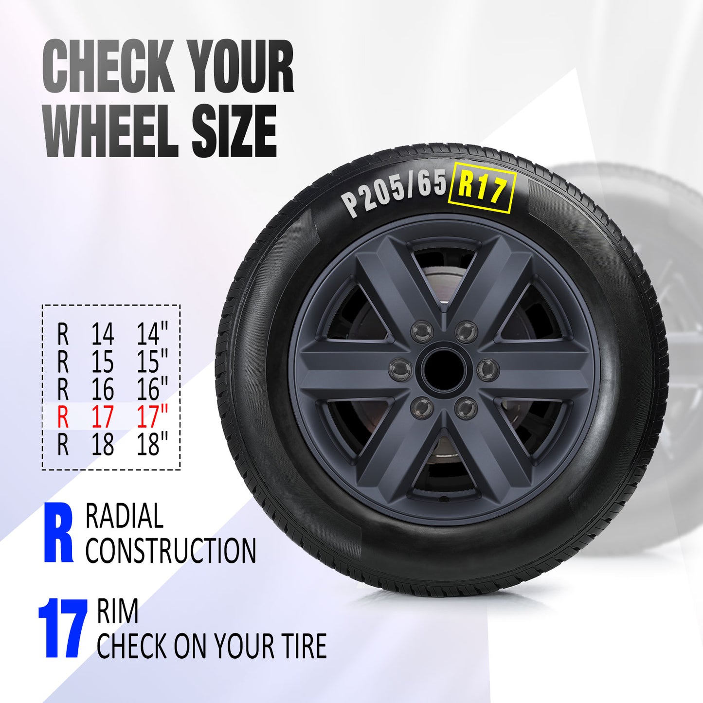 17 Inch Wheel Skins for 2021-2025 Ford F-150 - Matte Black