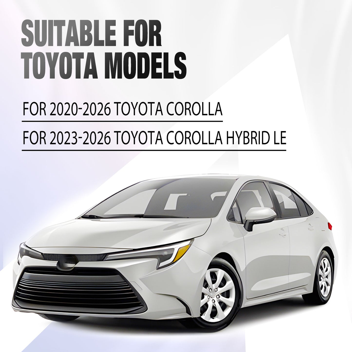 16 Inch Wheel Hubcaps for 2014-2026 TOYOTA Corolla and 2009-2014 TOYOTA Matrix  - Black Lacquer