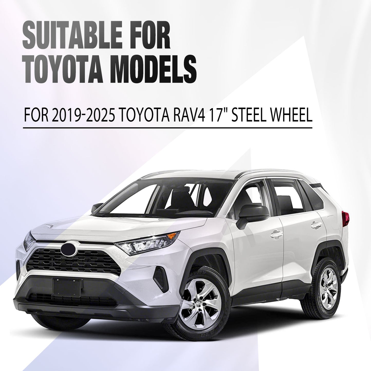 17 Inch Wheel Hubcaps for 2019-2025 Toyota RAV4 - Chrome