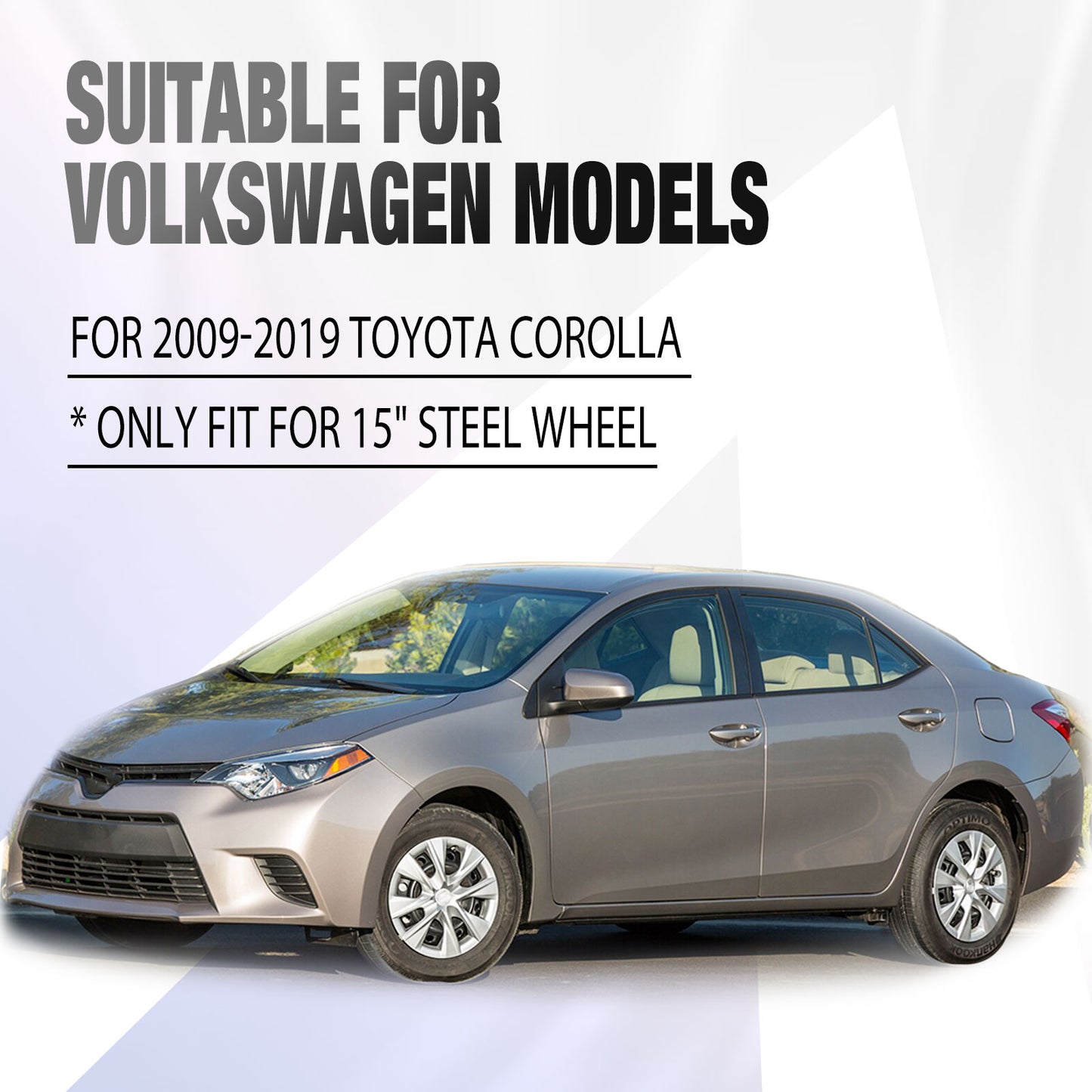 15 Inch Wheel Hubcaps for 2009-2019 TOYOTA Corolla - Lacquer