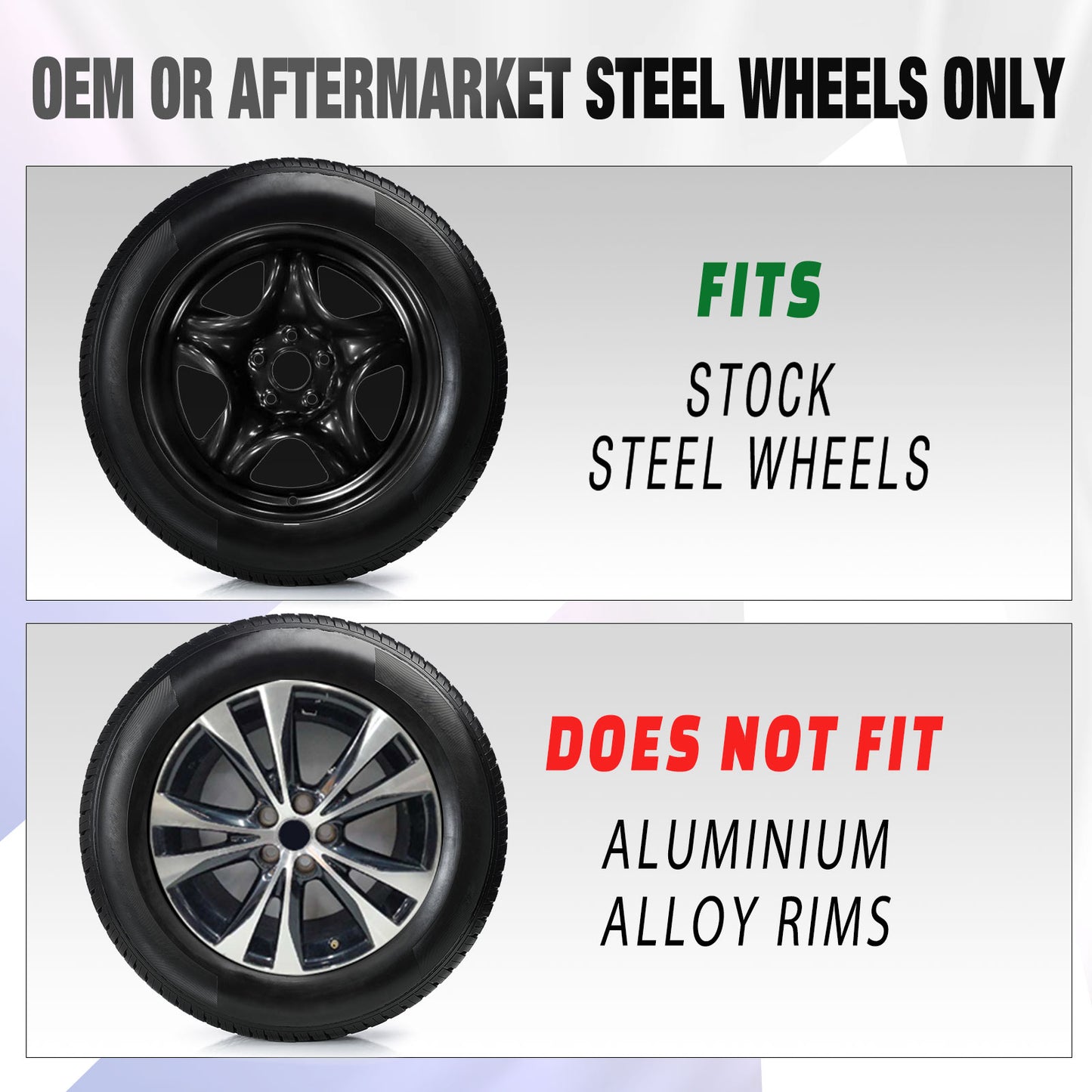 17 Inch Wheel Hubcaps for 2013-2018 TOYOTA RAV4  - Silver Lacquer & Black Lacquer