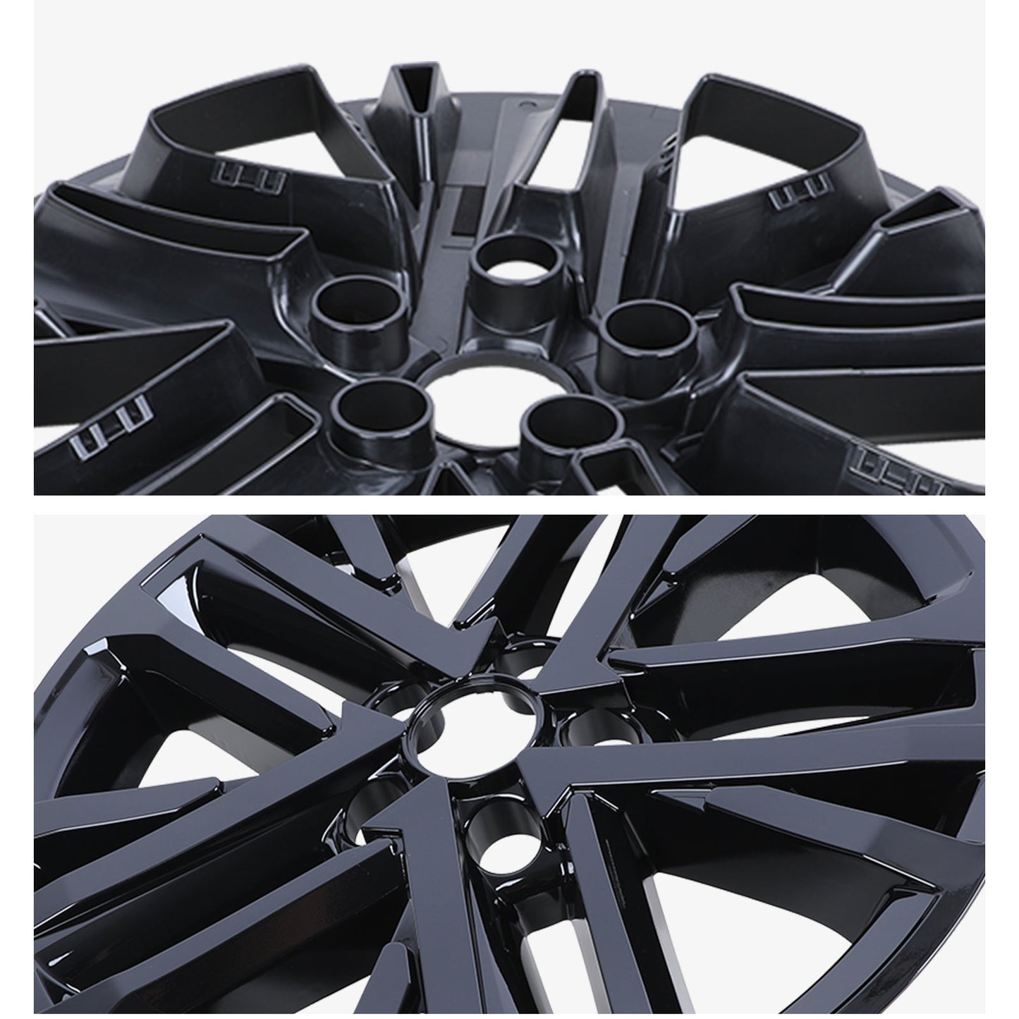 18 Inch Wheel Skins for 2025-2026 Toyota Camry Hybrid SE/XLE model - Black Lacquer
