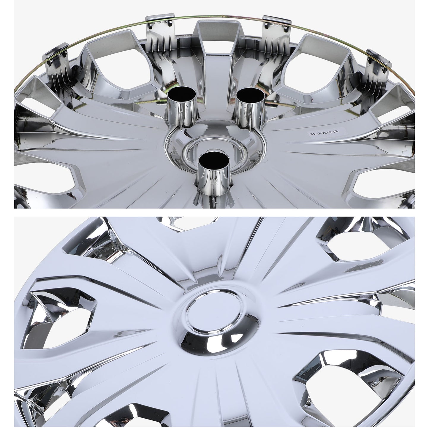 16 Inch Wheel Hubcaps for 2014-2023 Ford Transit Connect - Chrome