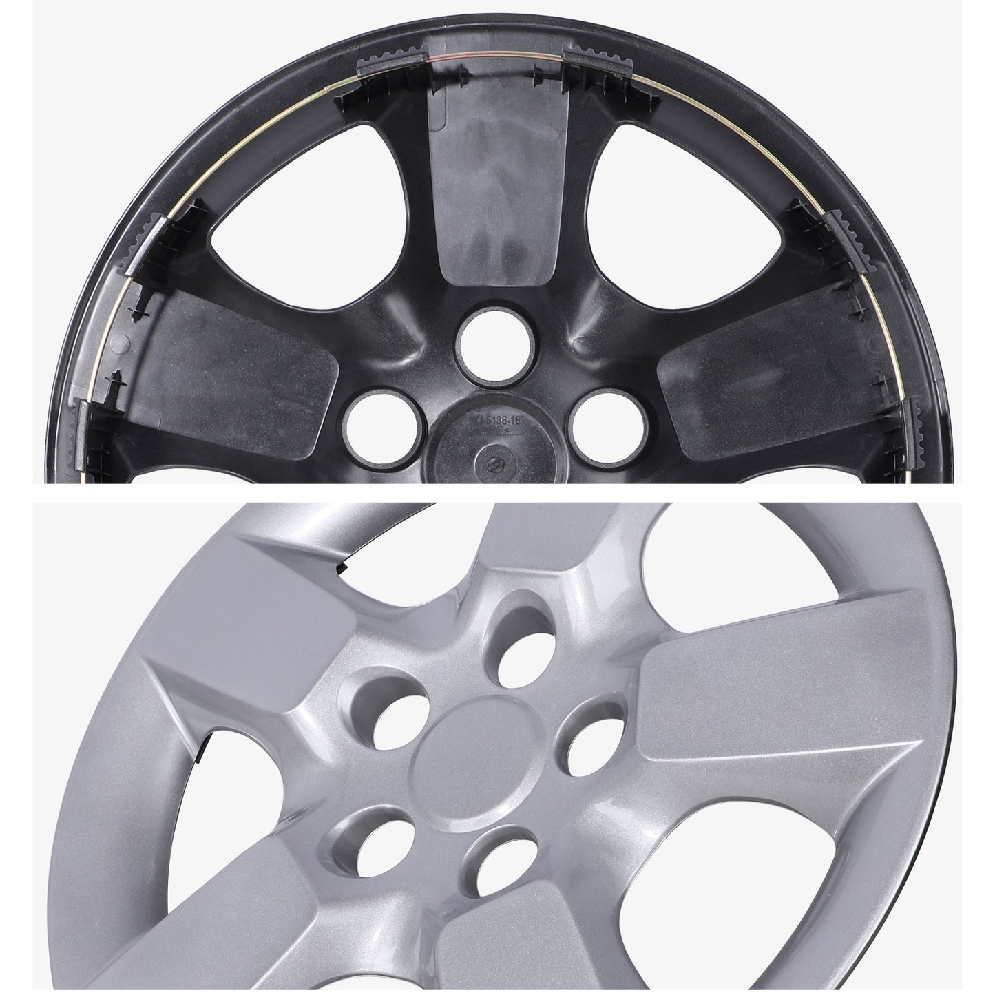 16 Inch Wheel Hubcaps for 2008-2015 Nissan Rogue - Lacquer